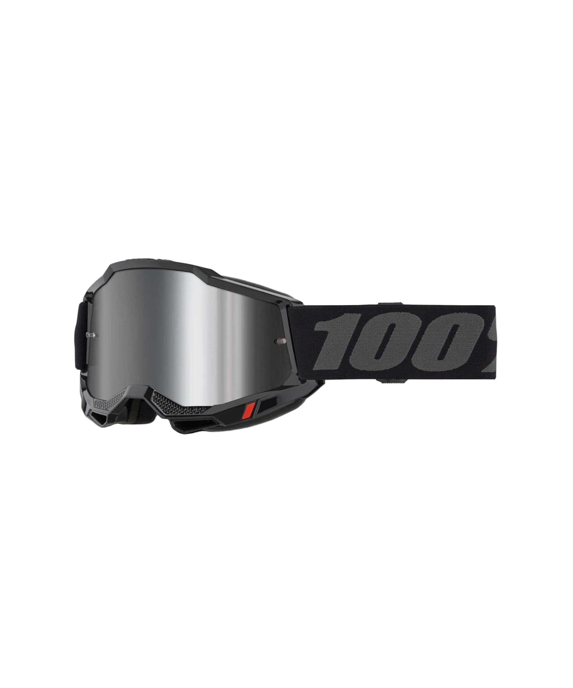 100% Accuri 2 Goggles Black / Mirror Silver Lens