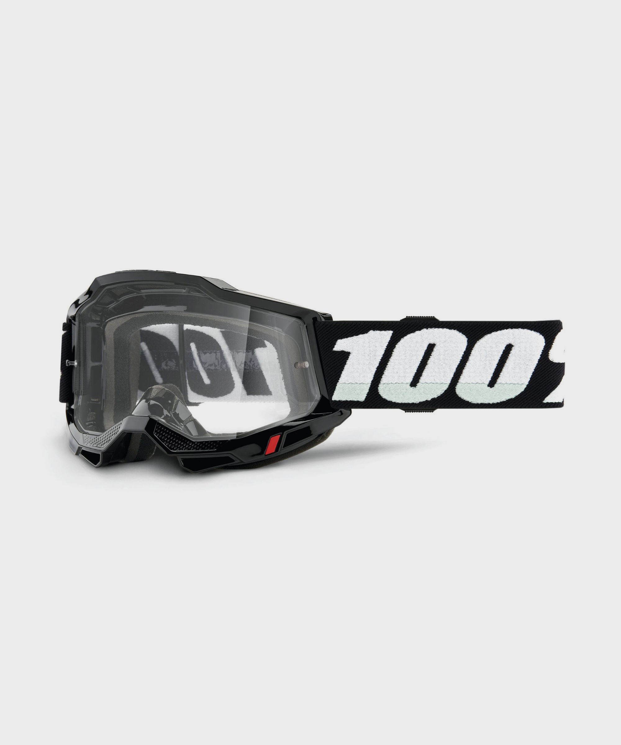 100% Accuri 2 Junior Goggles Black / Clear Lens