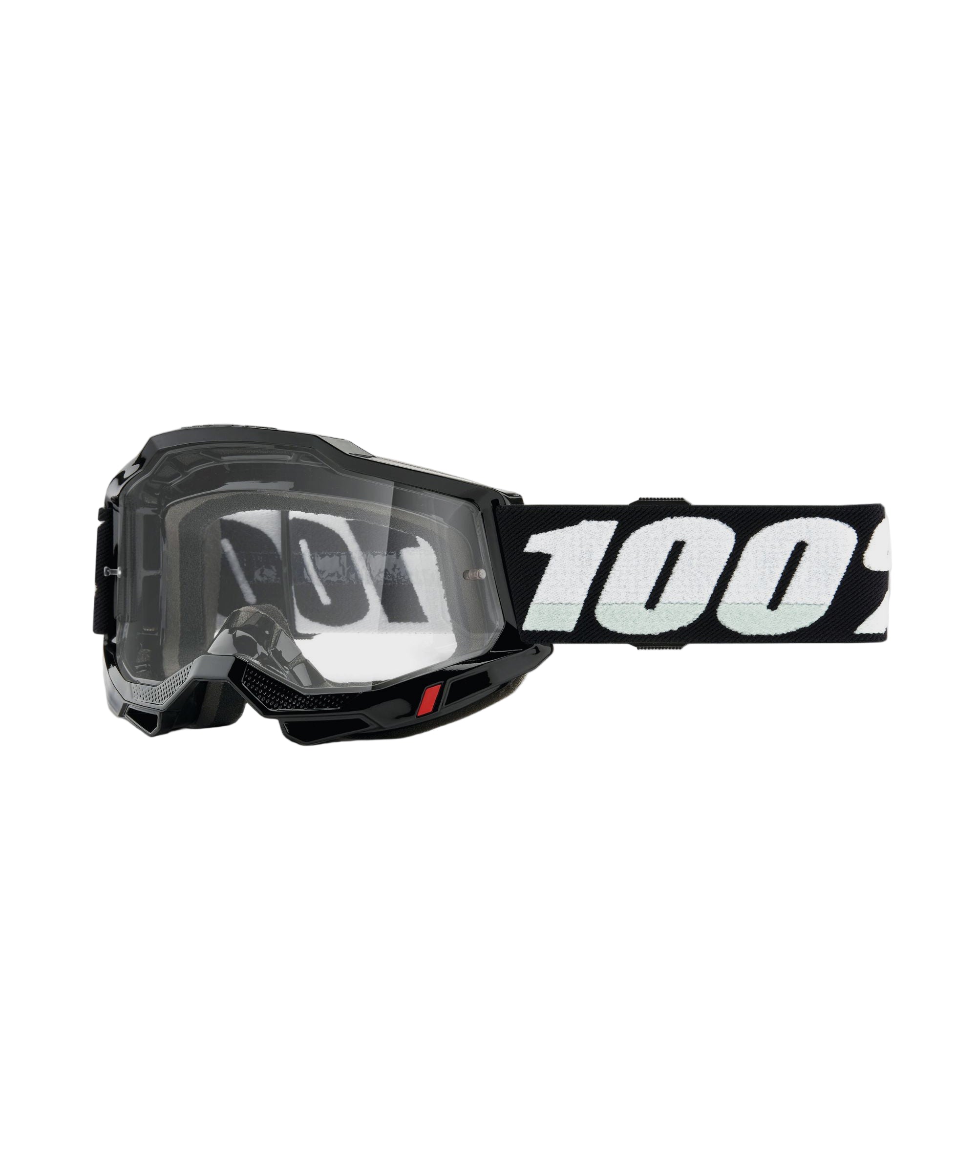100% Accuri 2 Junior Goggles Black / Clear Lens