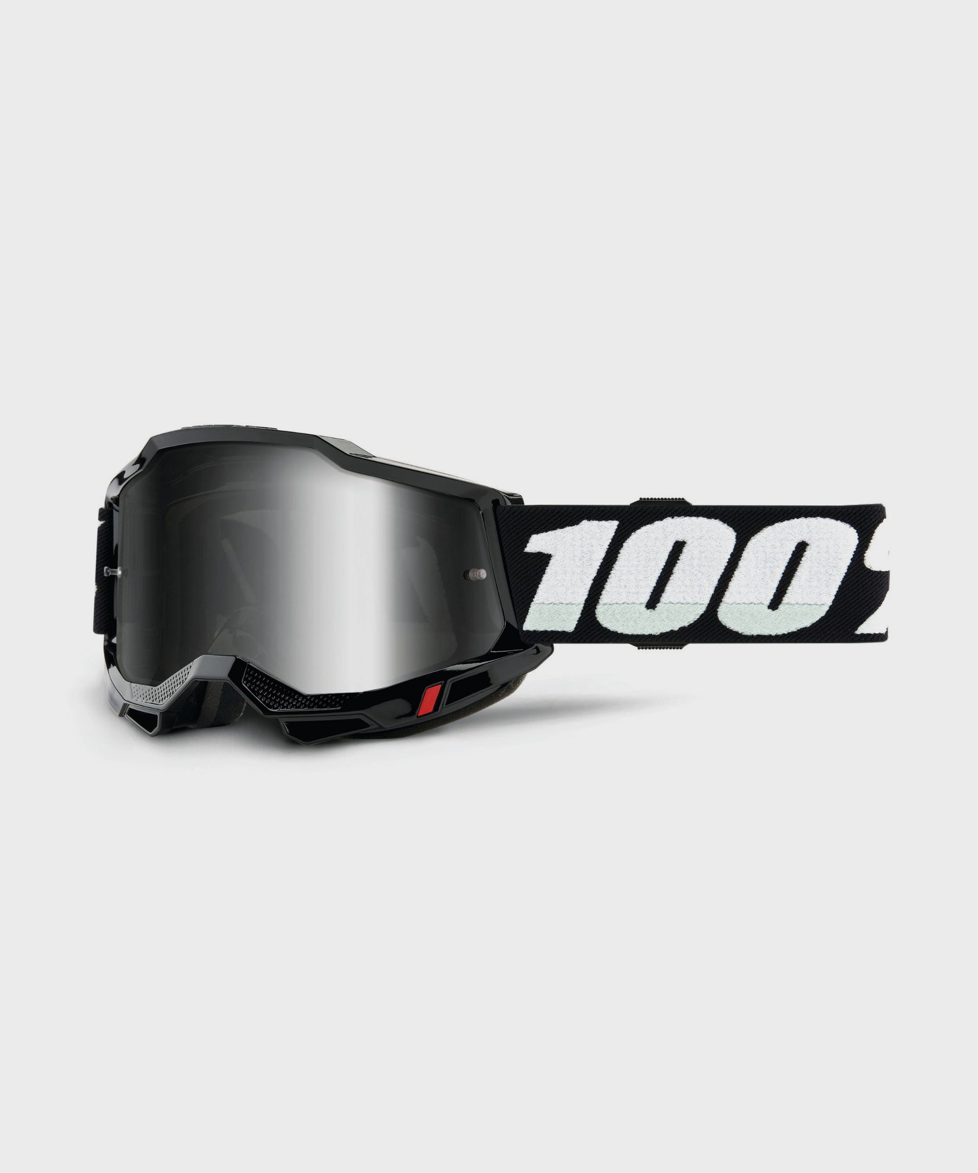 100% Accuri 2 Junior Goggles Black / Mirror Silver Lens