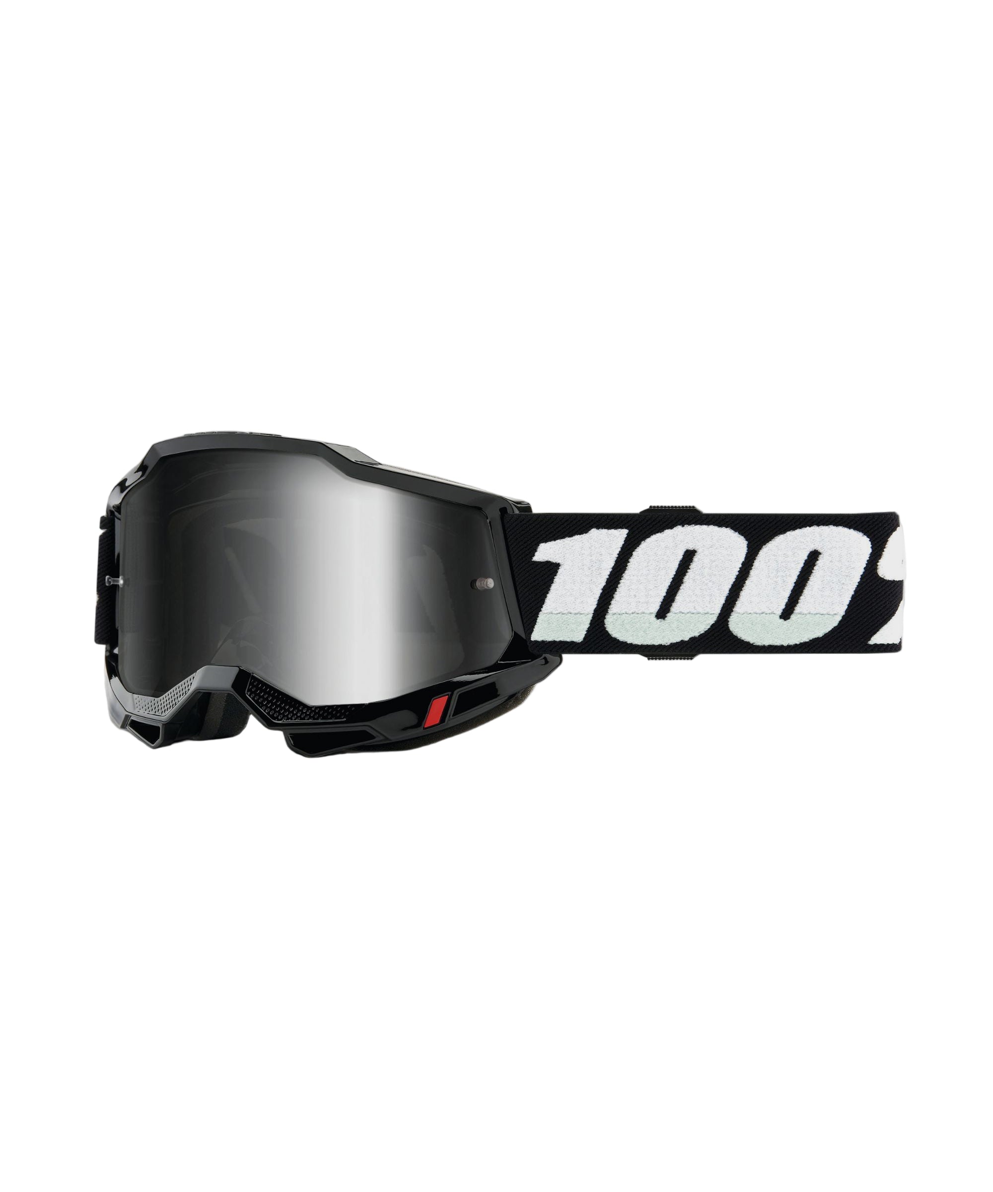 100% Accuri 2 Junior Goggles Black / Mirror Silver Lens