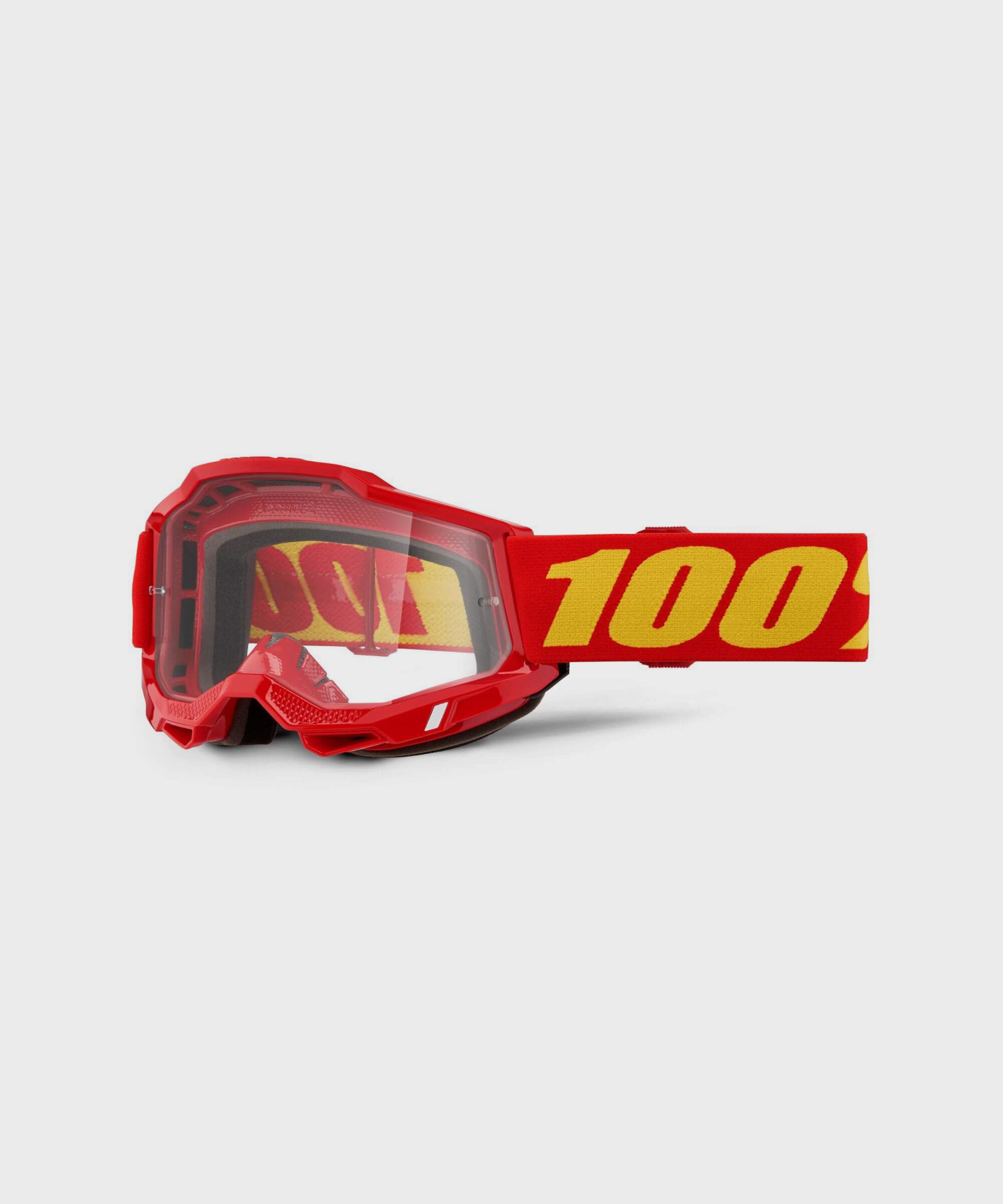 100% Accuri 2 OTG Goggles Red / Clear Lens
