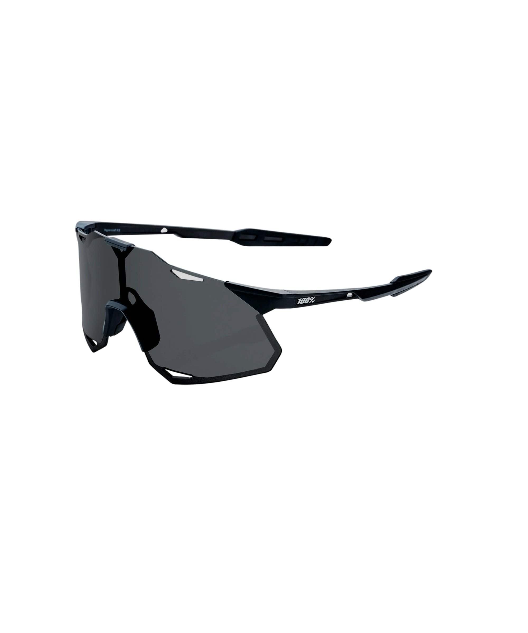100% Hypercraft XS Glasses Matte Black / Smoke