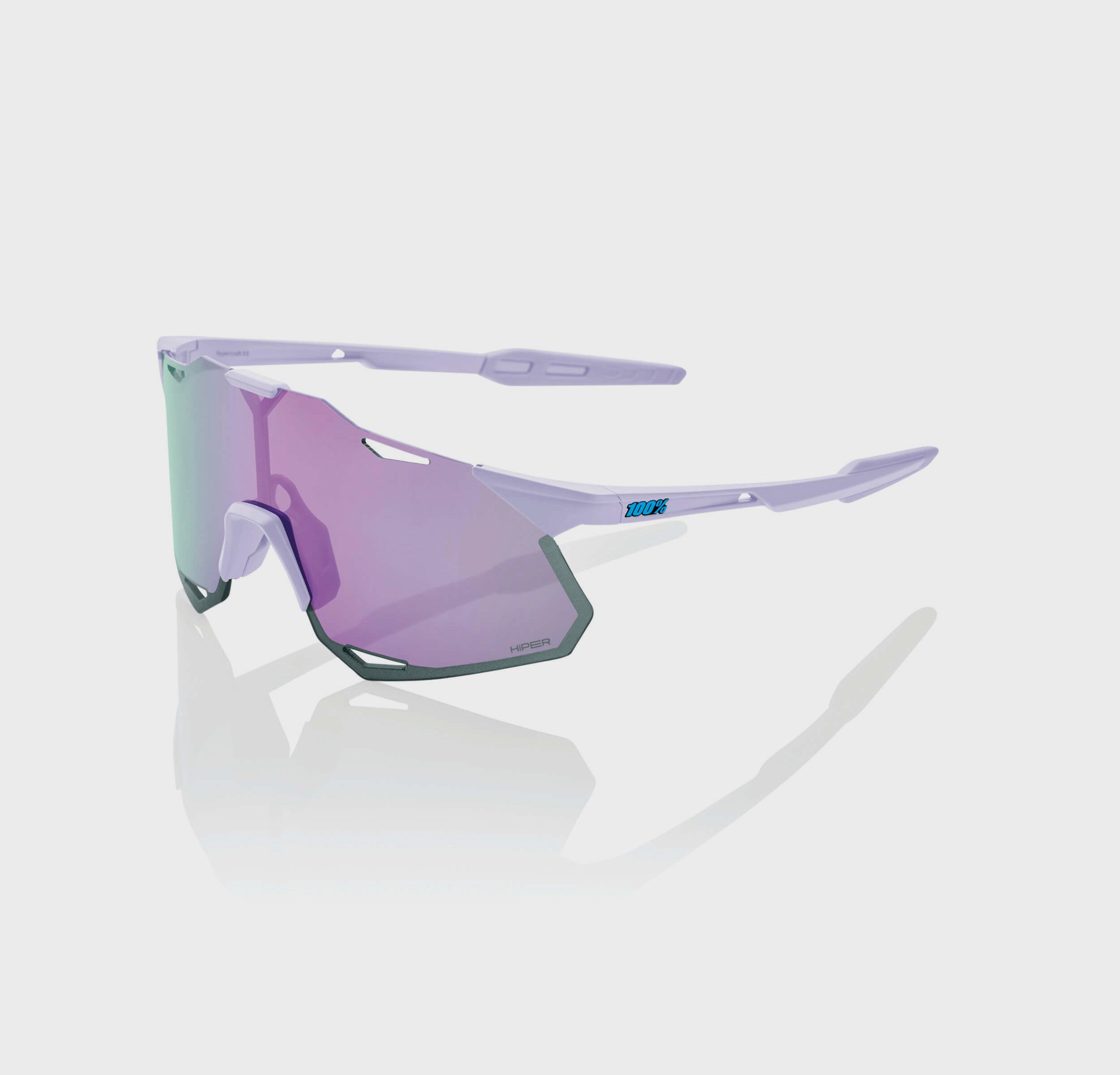100% Hypercraft XS Glasses Soft Tact Lavender / HiPER Lavender