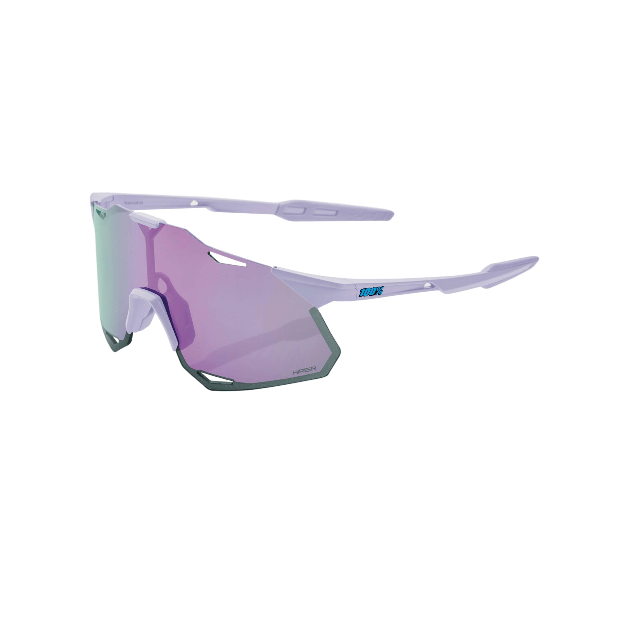 100% Hypercraft XS Glasses Soft Tact Lavender / HiPER Lavender