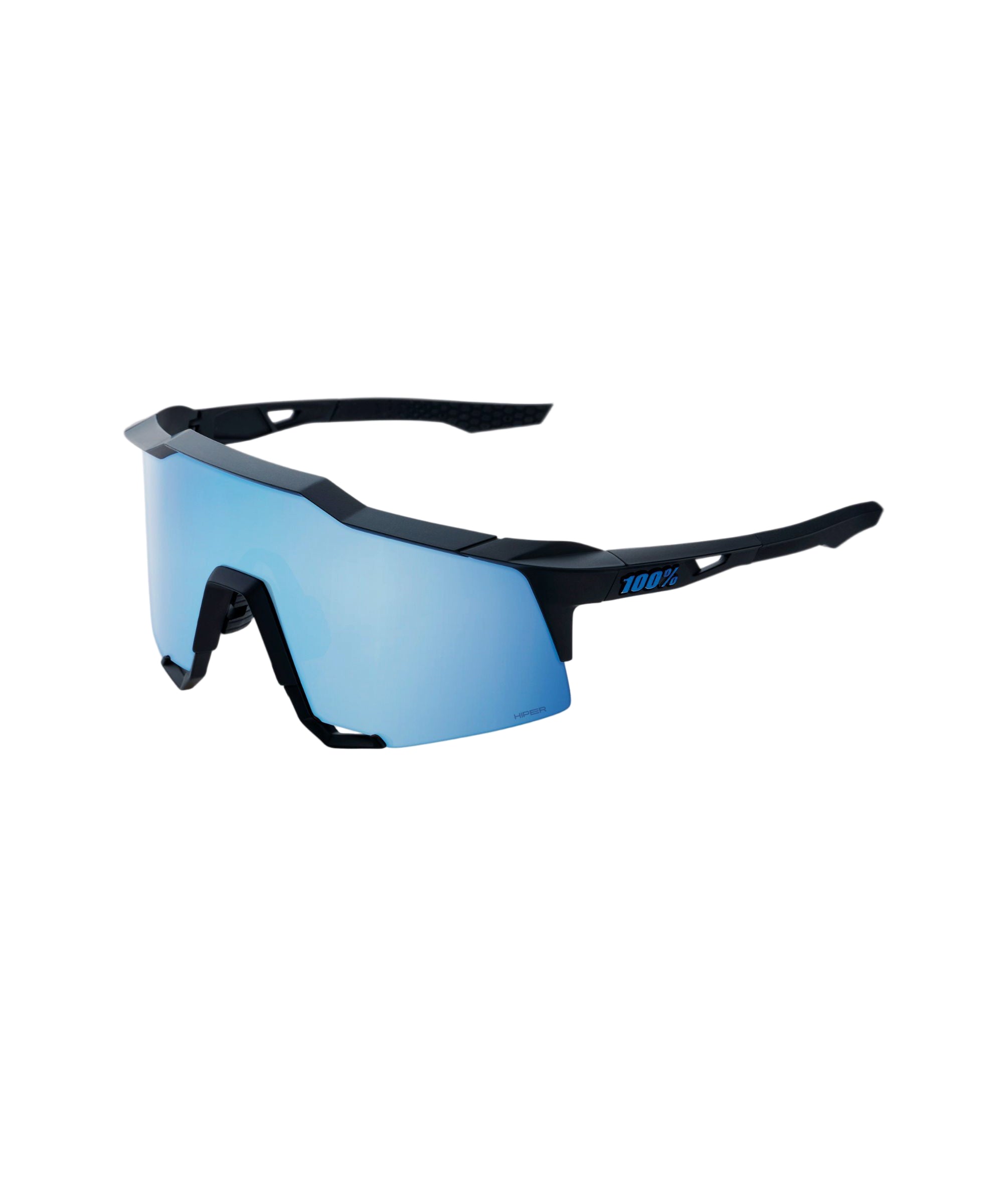 100% Speedcraft Glasses Matte Black / HiPER Blue Multilayer