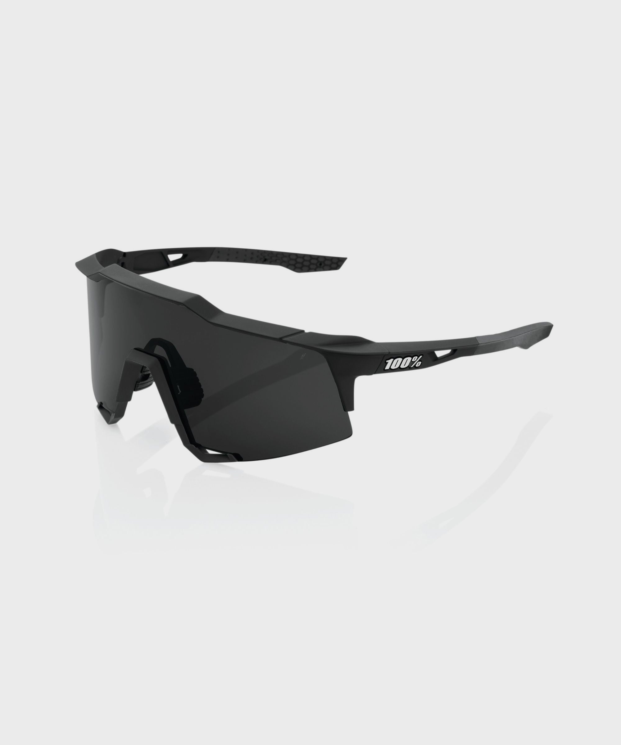 100% Speedcraft Glasses Soft Tact Black / Smoke