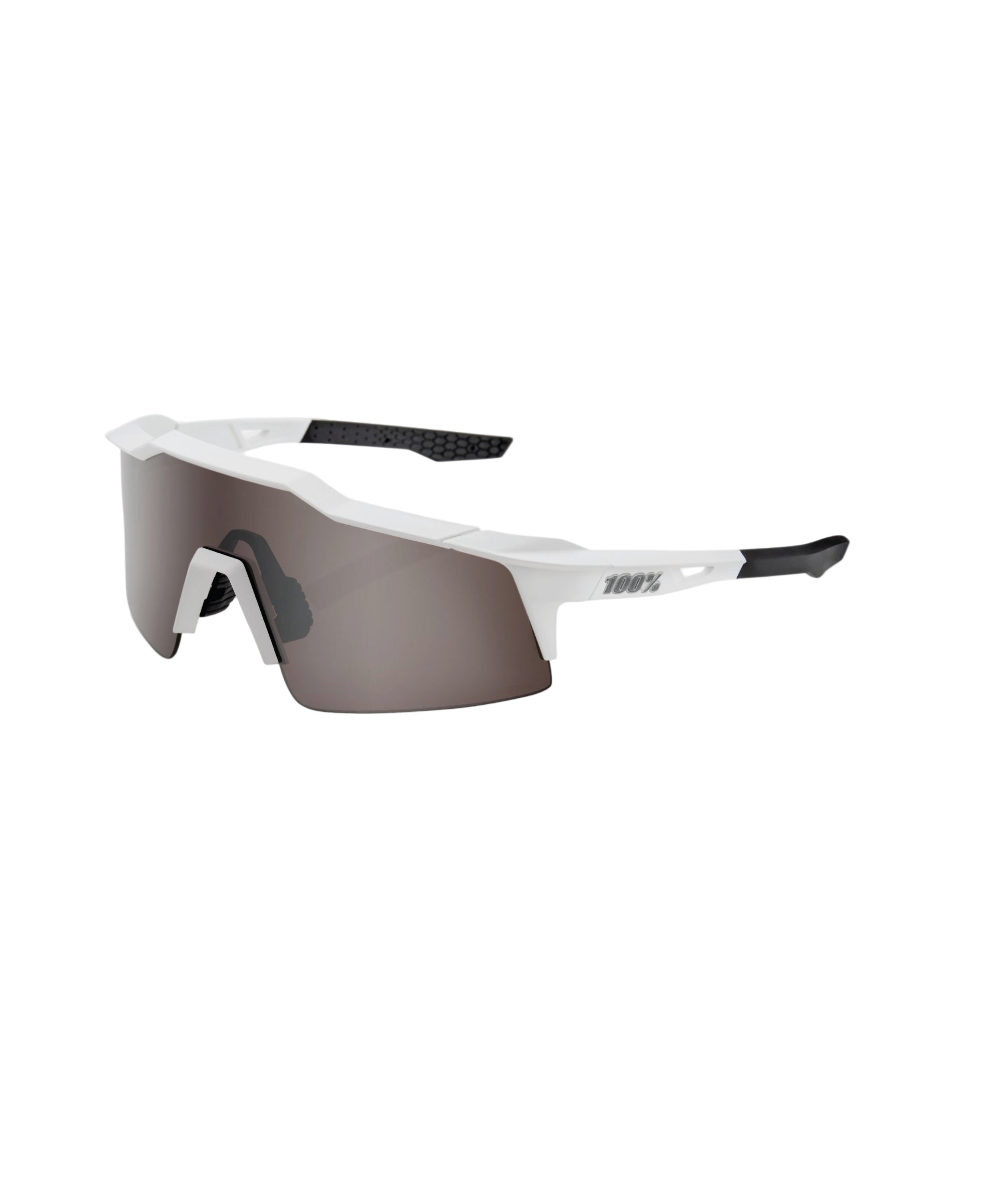 100% Speedcraft SL Glasses Matte White / HiPER Silver