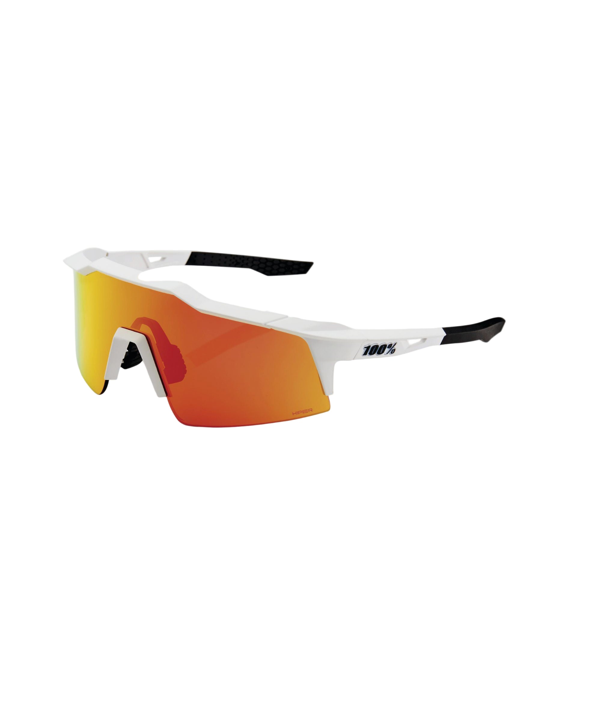 100% Speedcraft SL Glasses Soft Tact Off-White / HiPER Red Multilayer