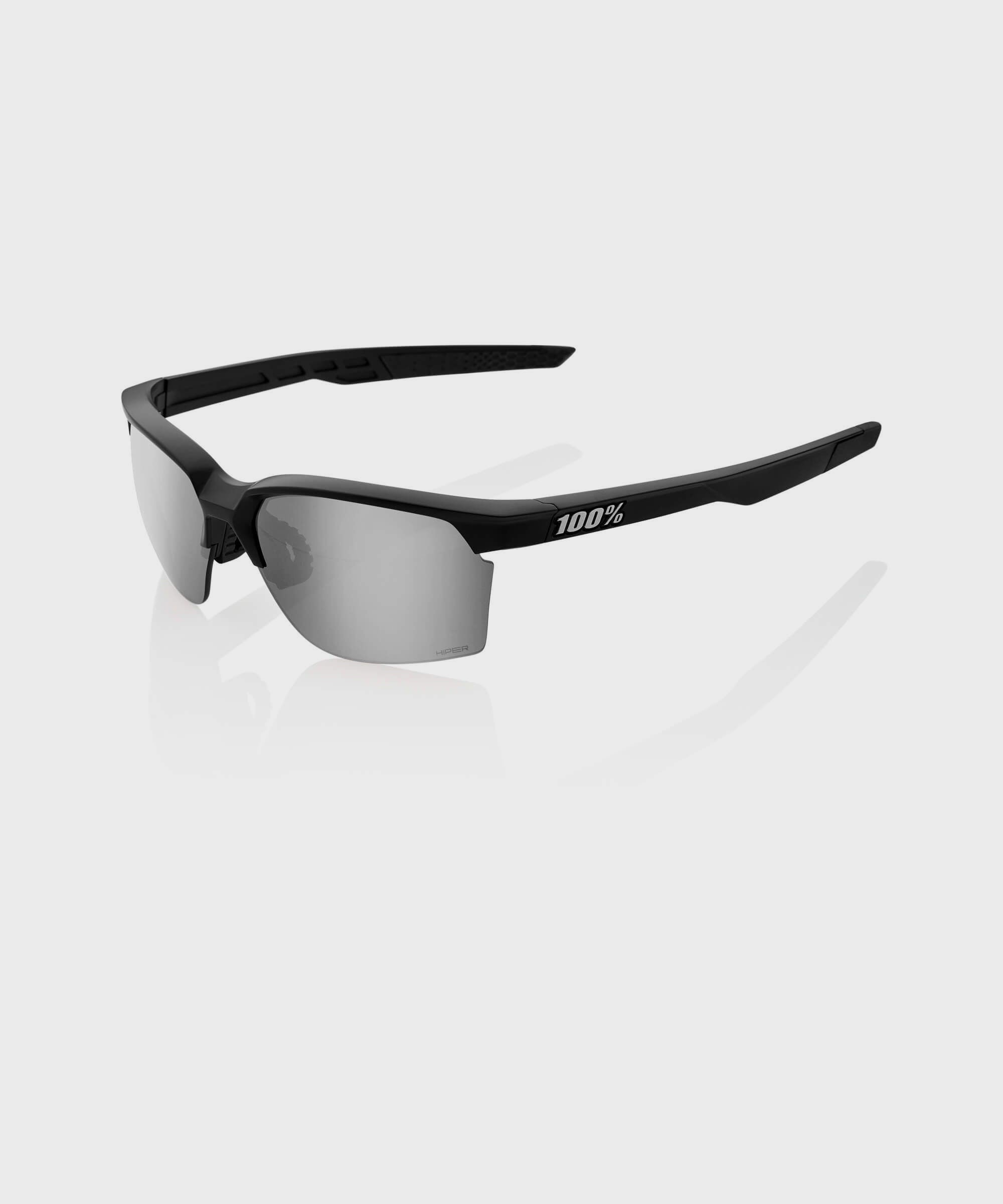 100% Sportcoupe Glasses Matte Black / HiPER Silver
