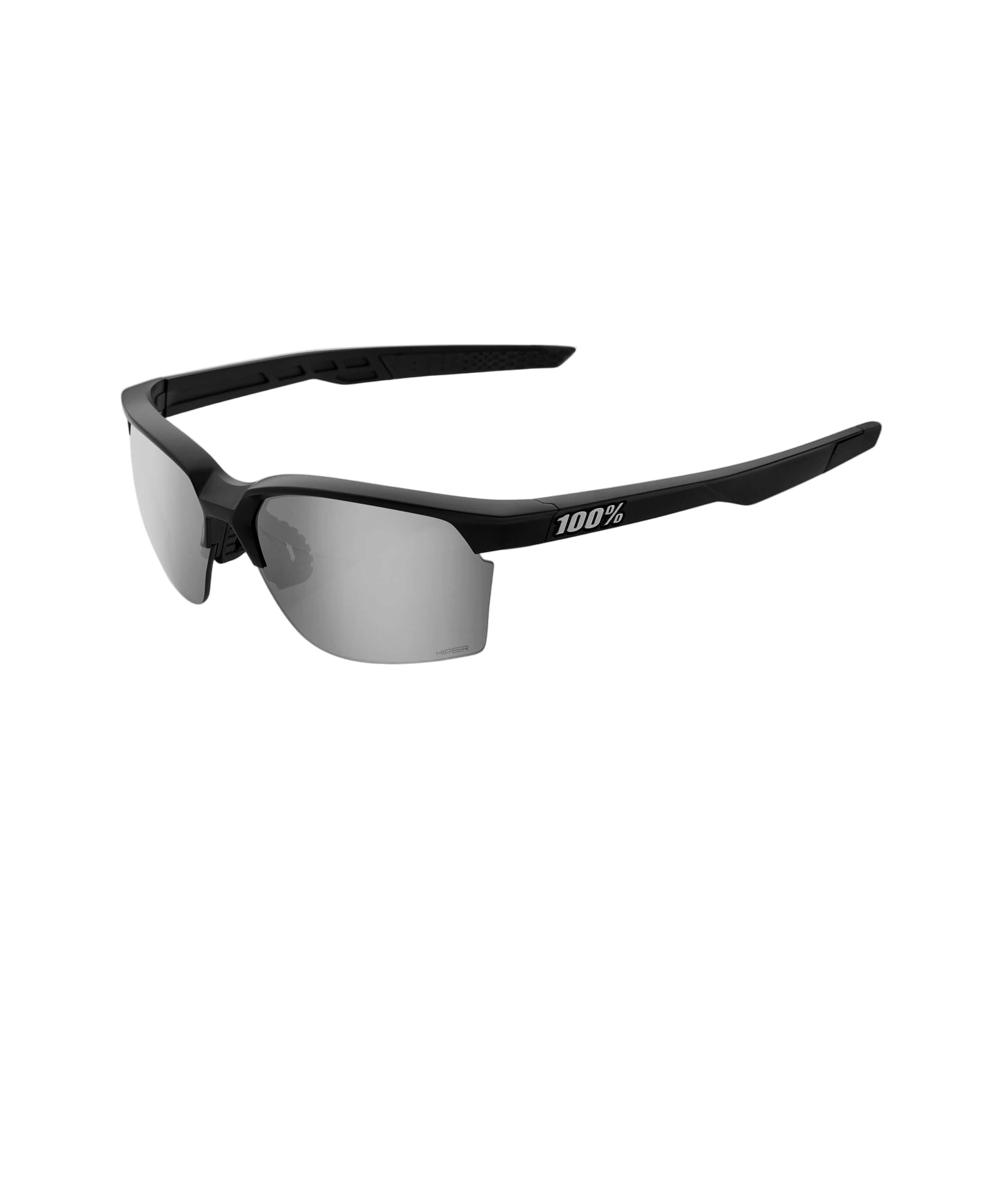 100% Sportcoupe Glasses Matte Black / HiPER Silver