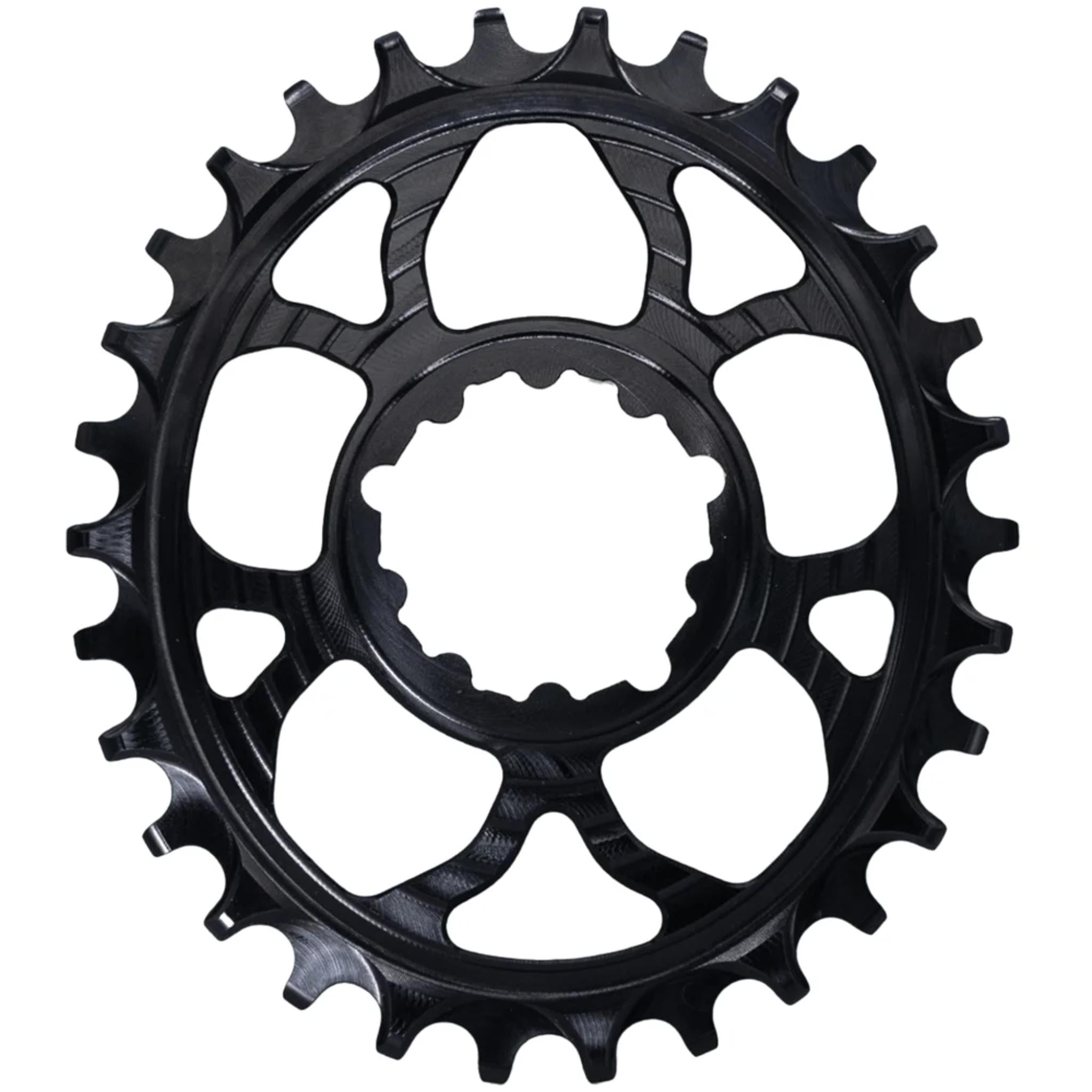 5DEV 3-Bolt Direct Mount Oval Chainring Black / 30T / 3-Bolt SRAM
