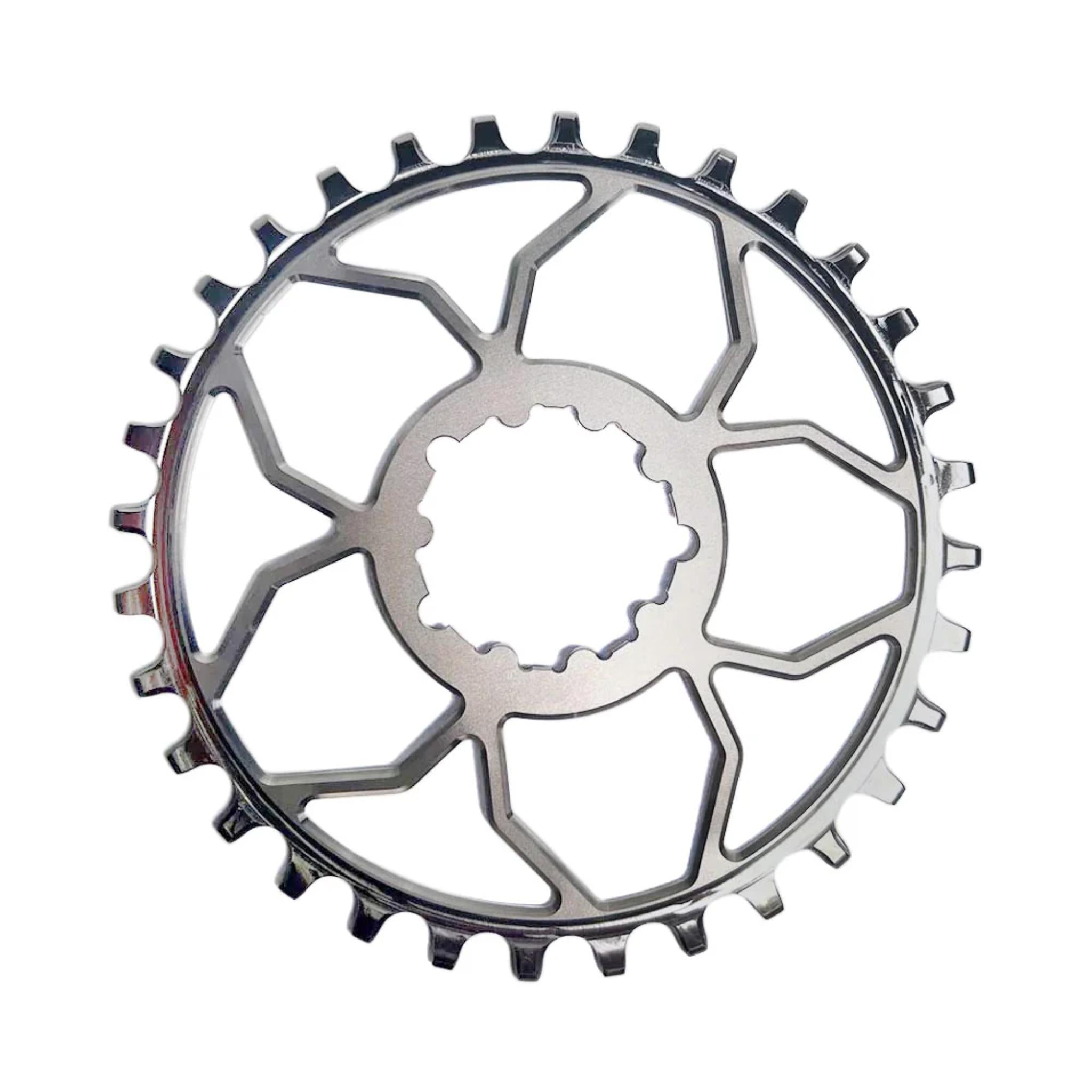 5DEV 3-Bolt Direct Mount Titanium Chainring Titanium / 30T / 3-Bolt SRAM