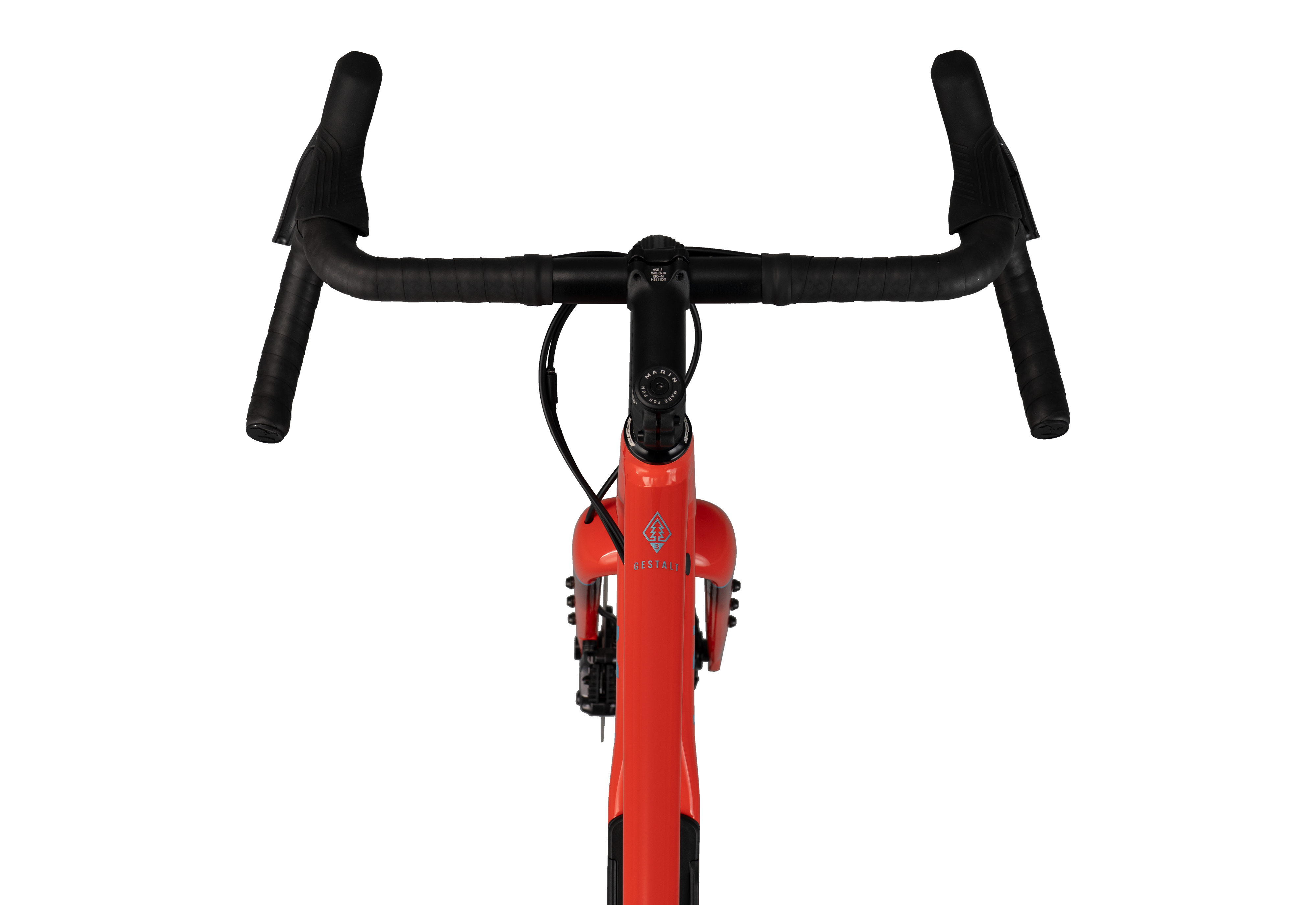 Marin Gestalt 3 2027 gravel bike in Roarange, rear view