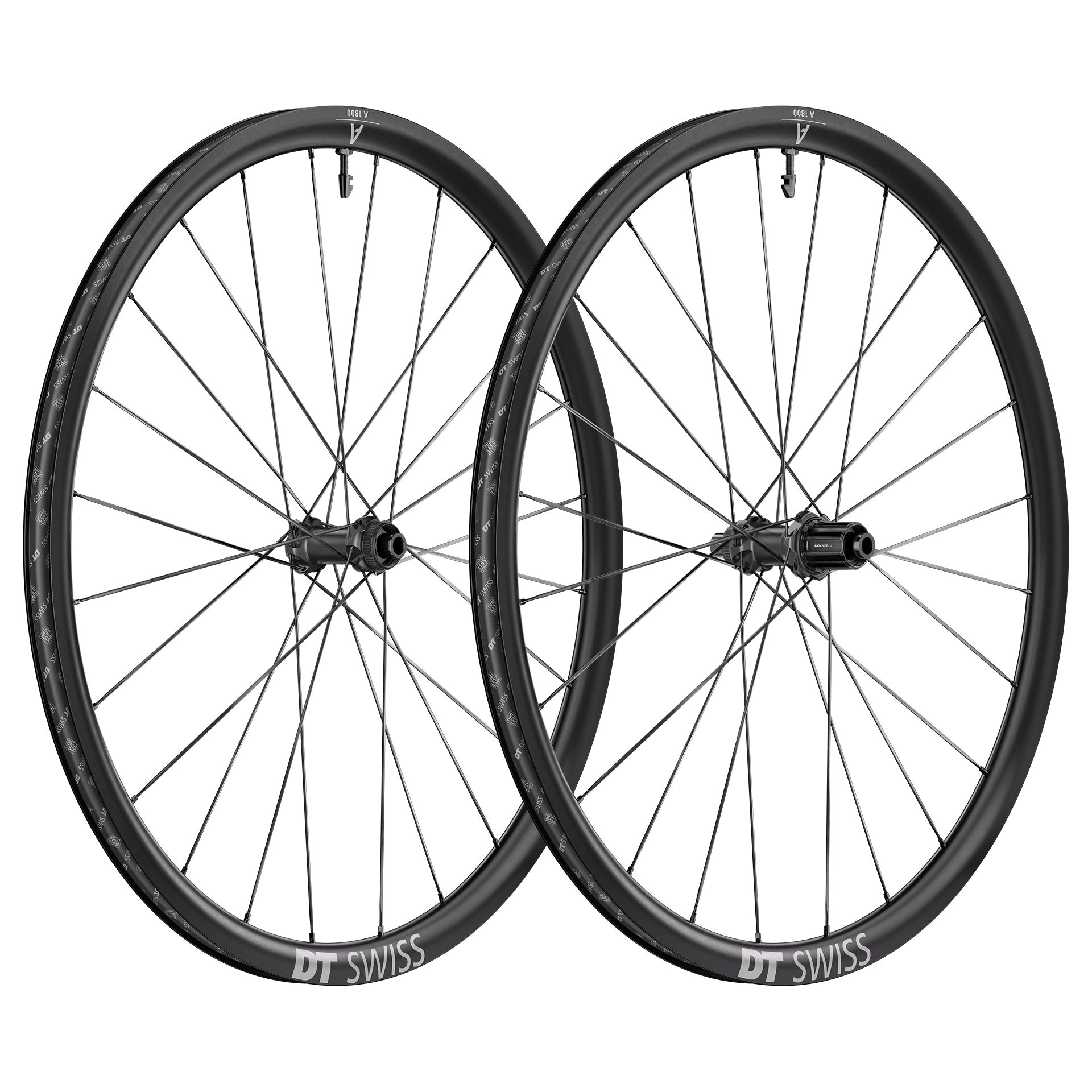 A 1800 SPLINE 30 Disc Front Wheel Black / 100x12