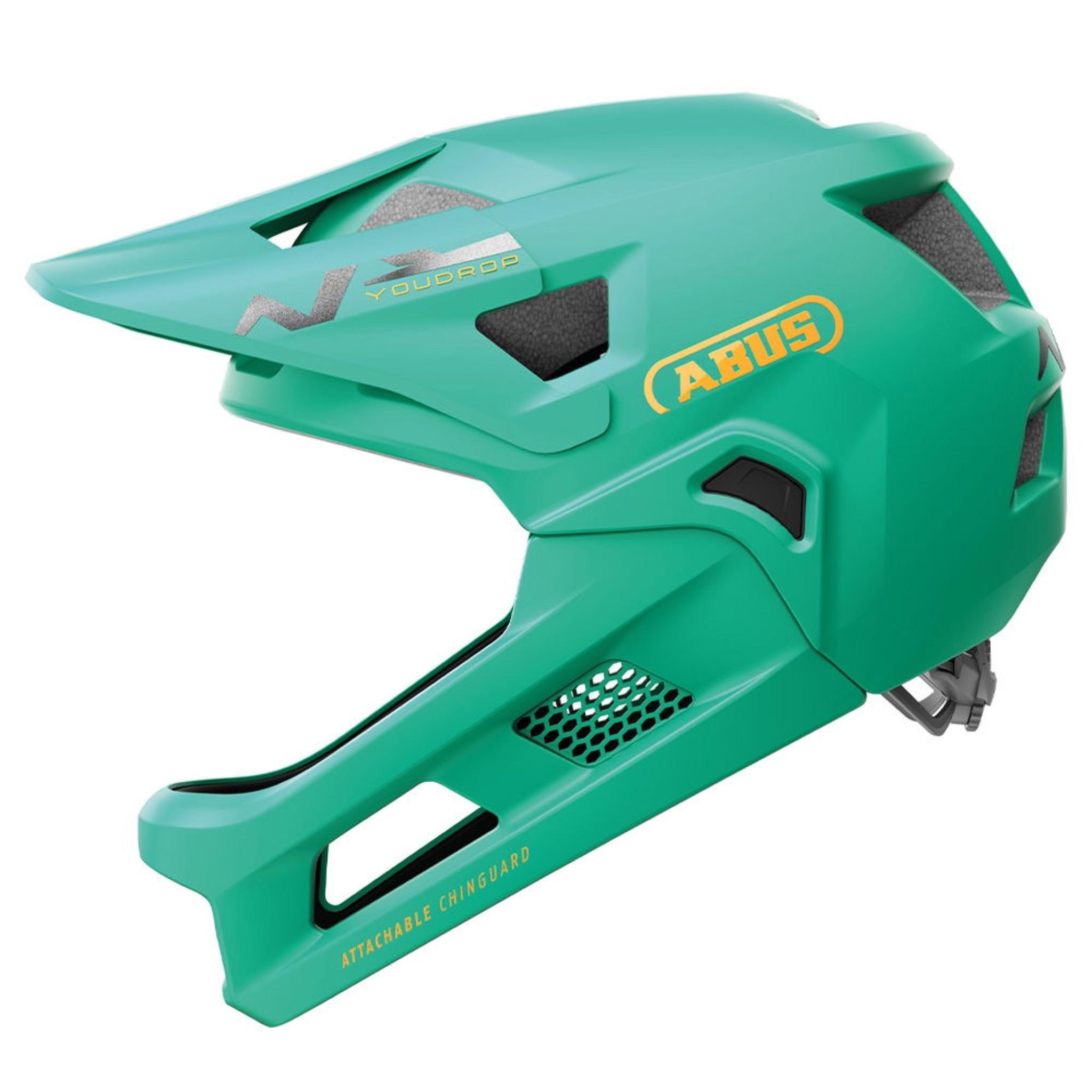ABUS YouDrop FF Fullface Kids Helmet Sage Green / S 48-55cm