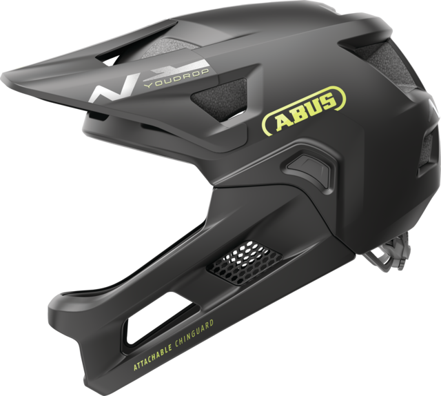 ABUS YouDrop FF Fullface Kids Helmet Velvet Black / S