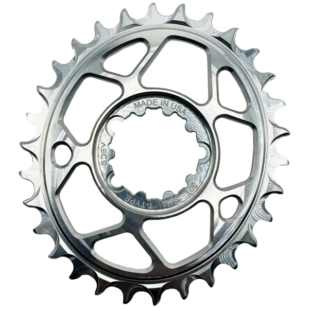 5DEV 3-Bolt Direct Mount T-Type Semi-Oval Chainring