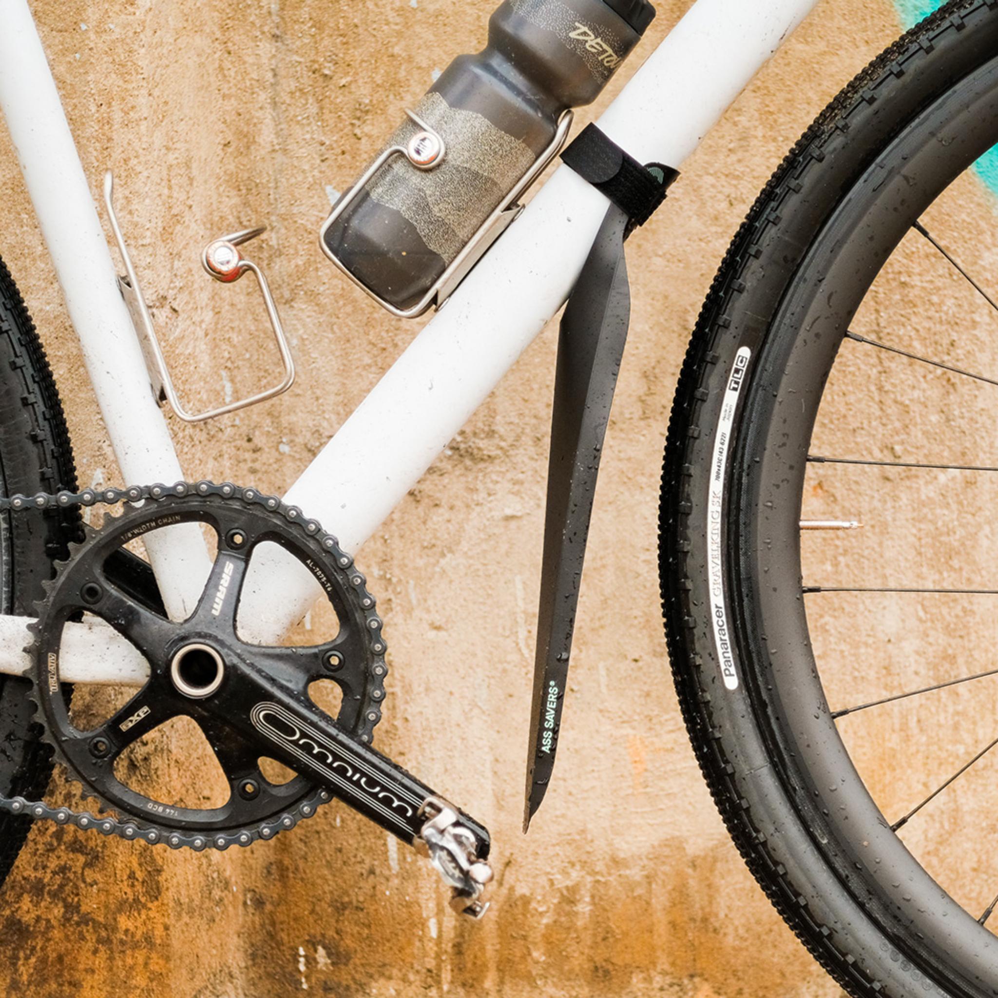 Ass Savers Speed Mullet Downtube Mudguard Black / Front