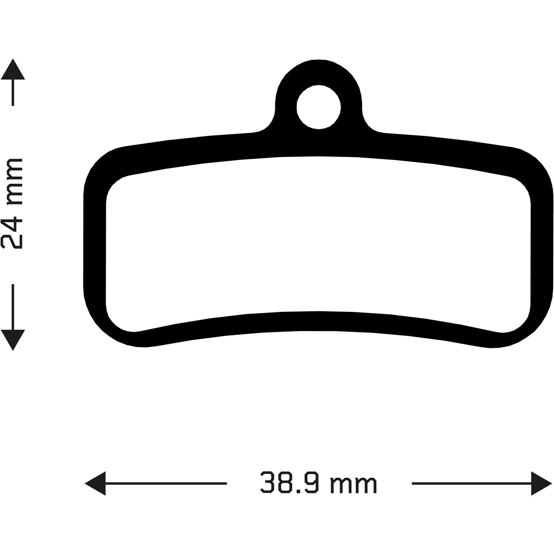 Aztec Shimano Saint/Zee Disc Brake Pads Organic Black