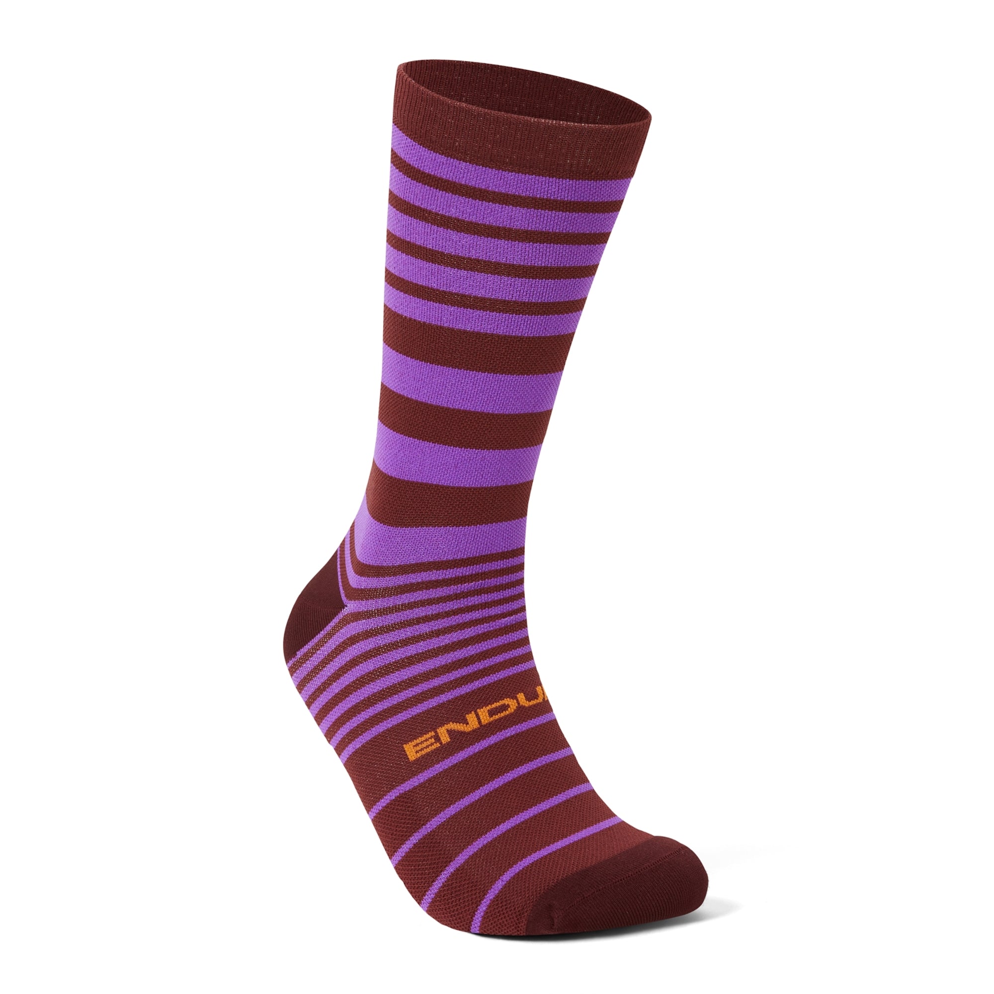 Block Socks End Mahogany / S-M