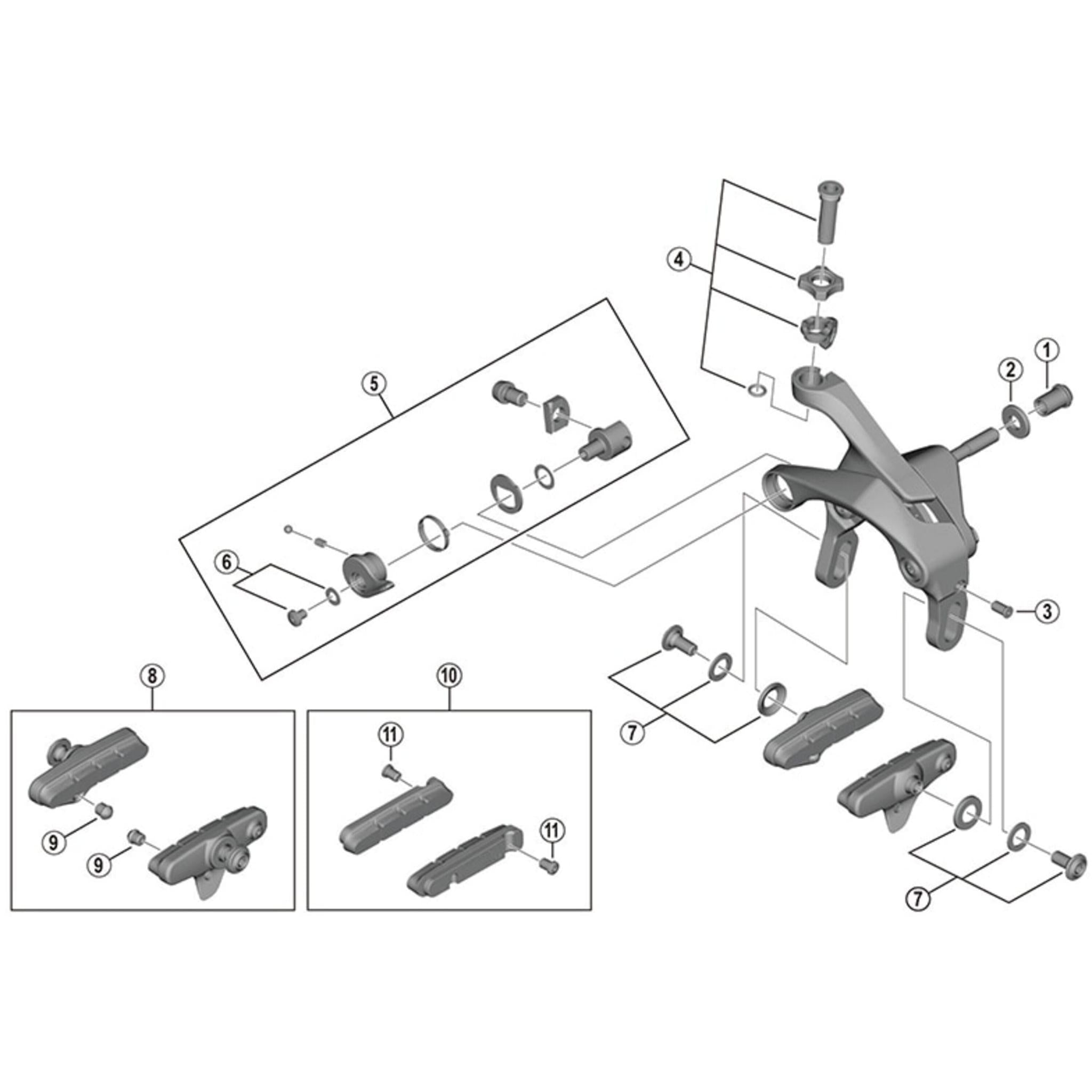 BR-R9100 Cable Adjusting Bolt Unit