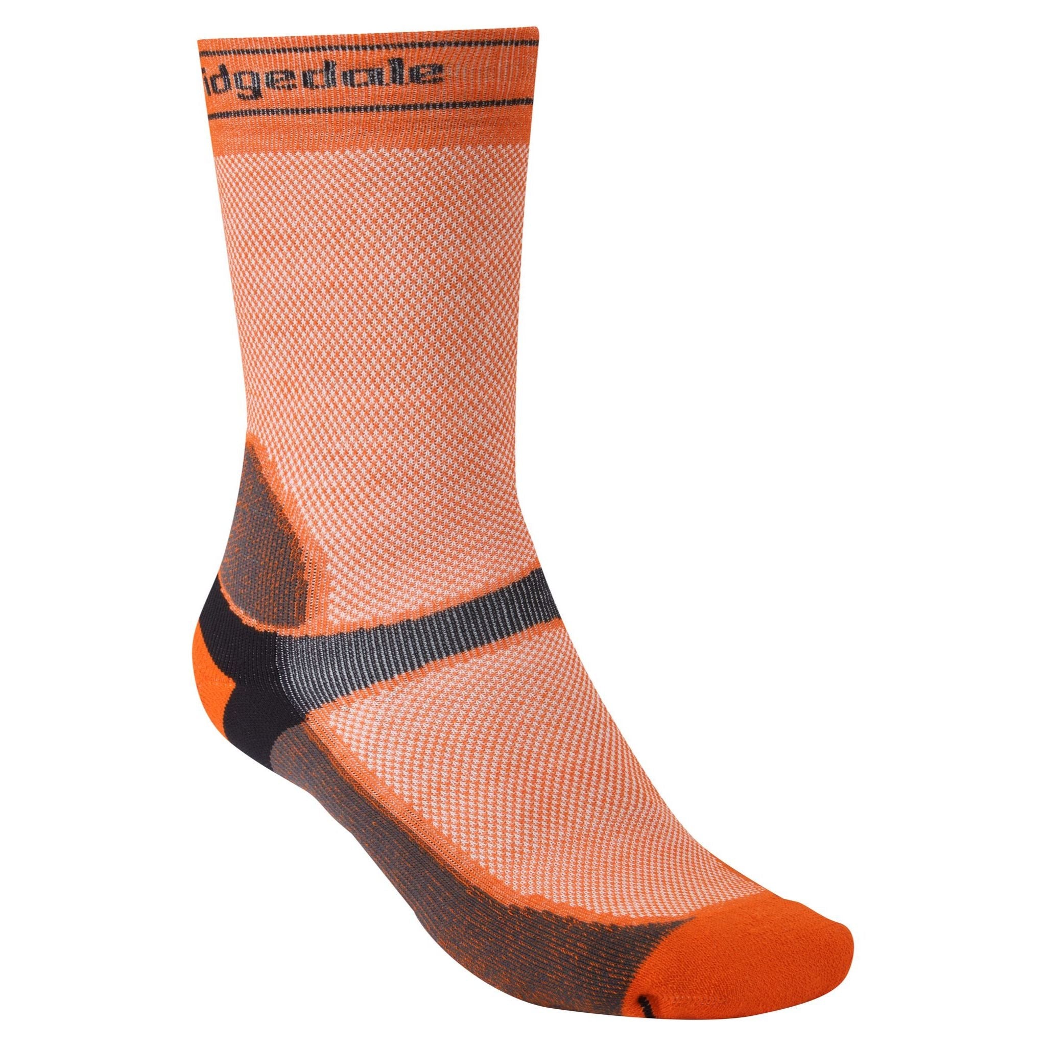 Bridgedale Summer Weight Coolmax MTB Socks Orange/Grey / S: UK 3-5.5