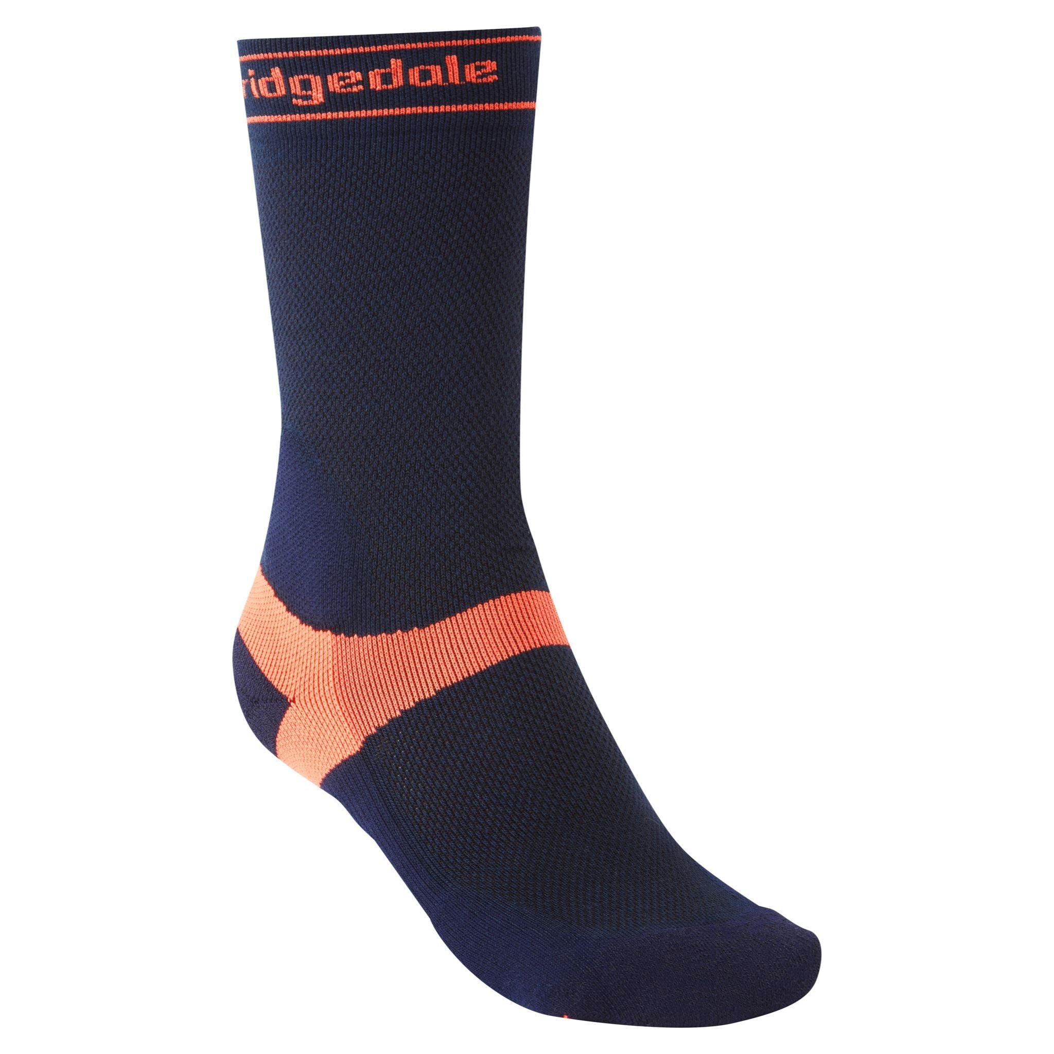 Bridgedale Summer Weight Women's Coolmax MTB Socks Navy/Peach / S: UK 3-4.5