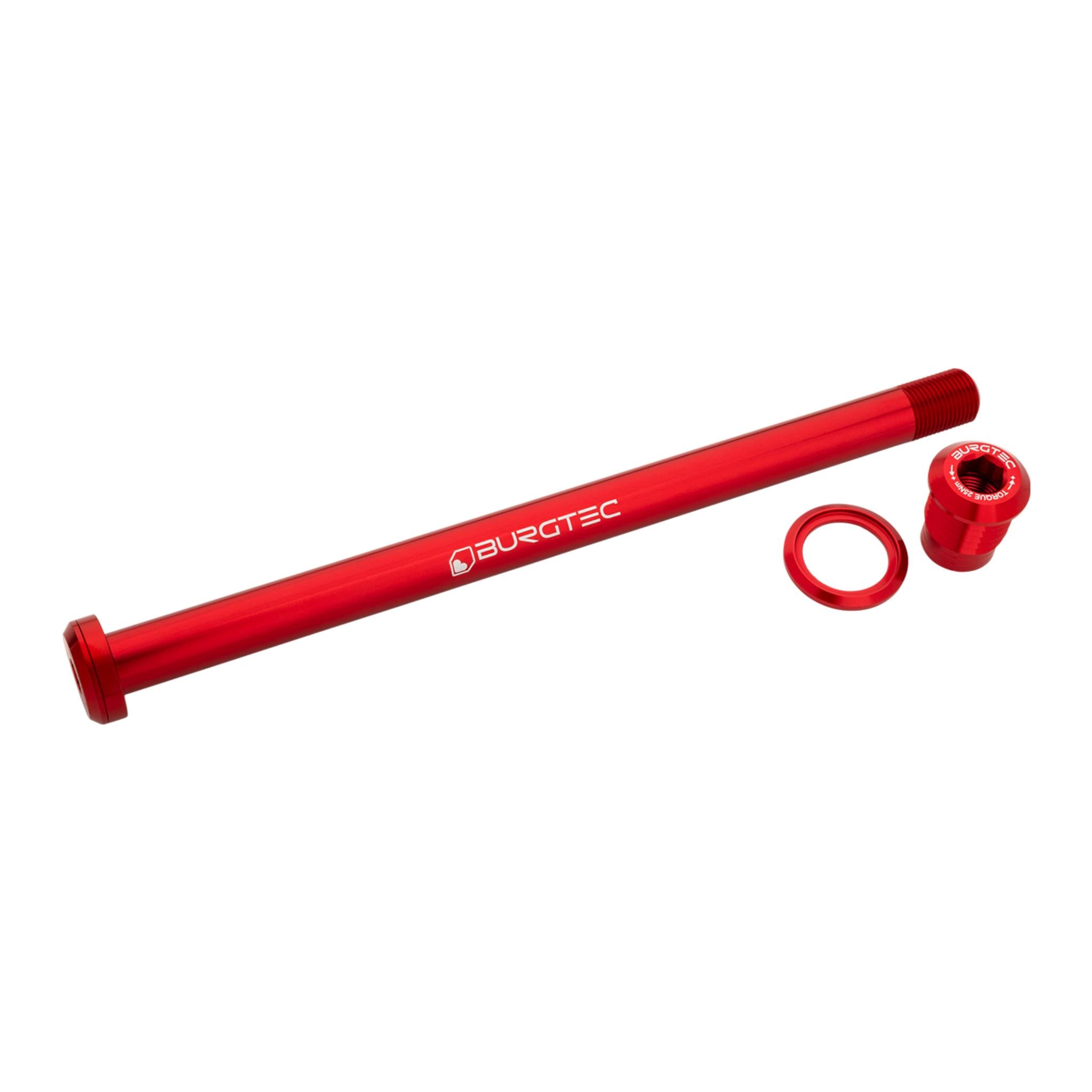 Burgtec Pivot 185.3mm Rear Axle Race Red