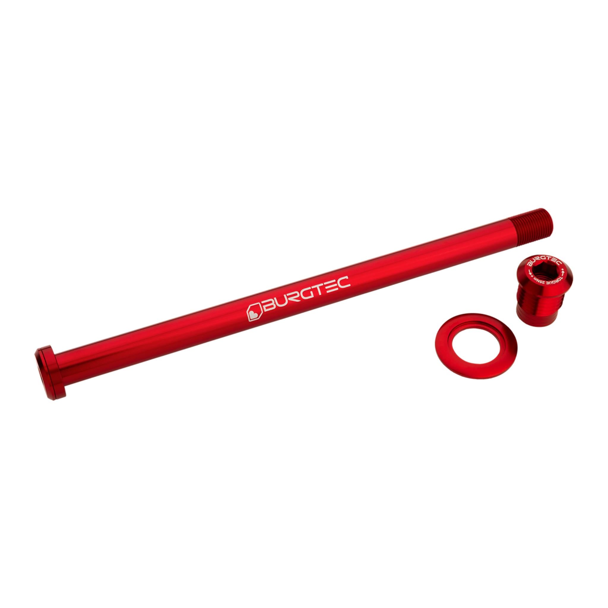 Burgtec Trek Session 194mm Rear Axle Race Red
