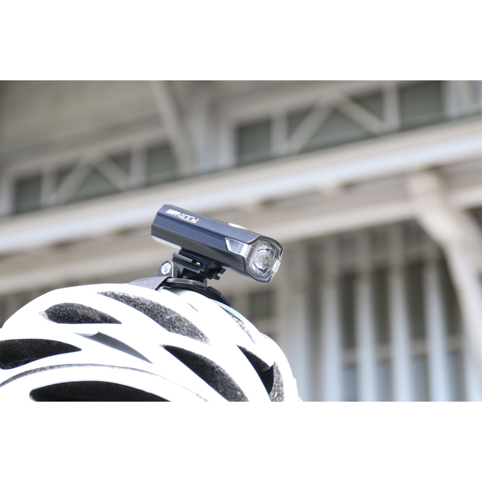 Cateye AMP 400S & Viz 100 Front & Rear Bike Light Set Black