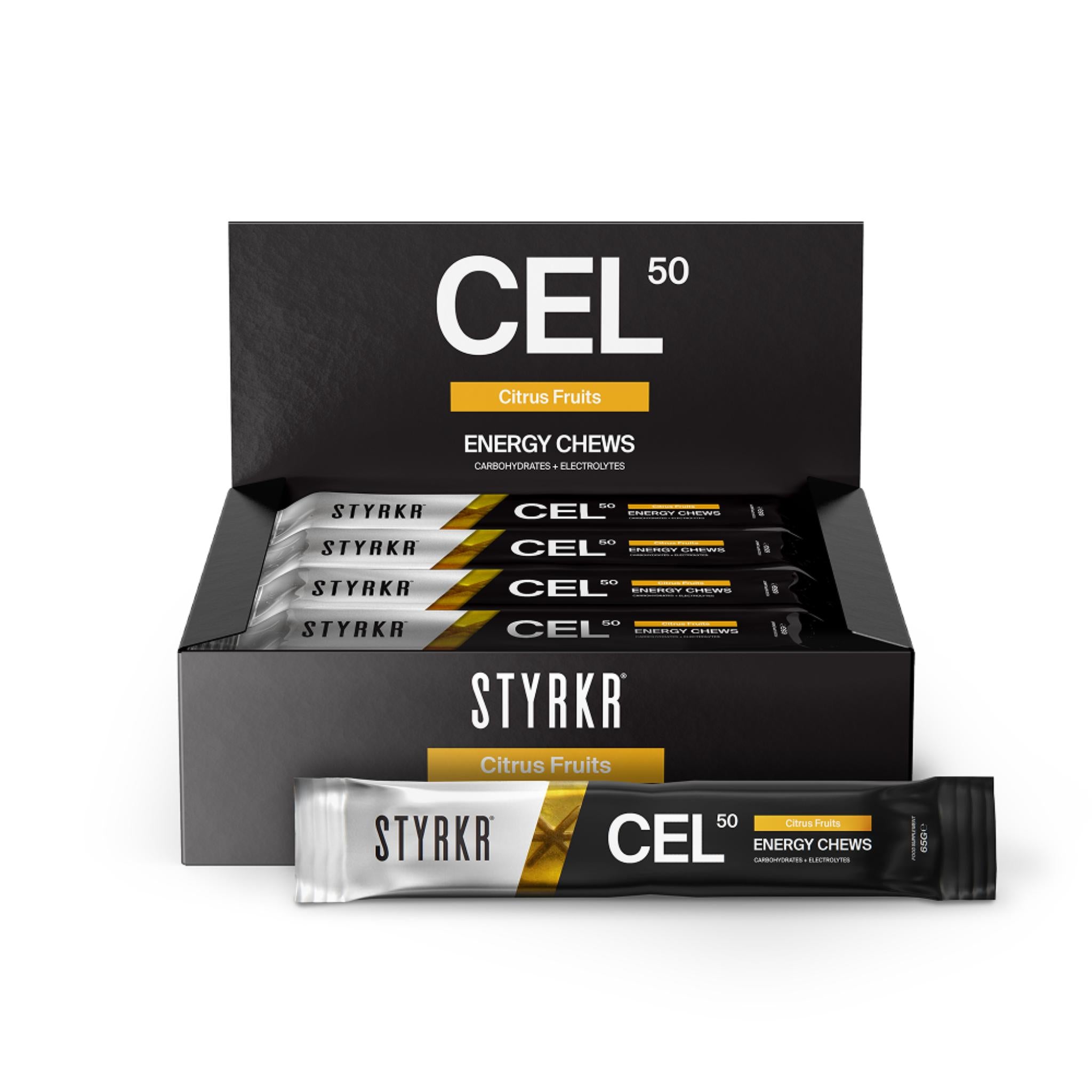 CEL50 Energy Chews Citrus Fuits / Box of 18 Packs