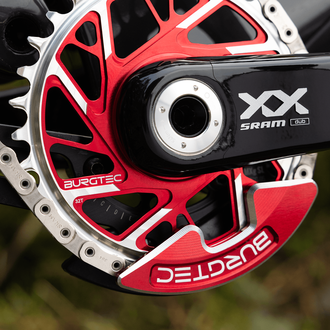 Chainring Bash Guard Race Red / Single