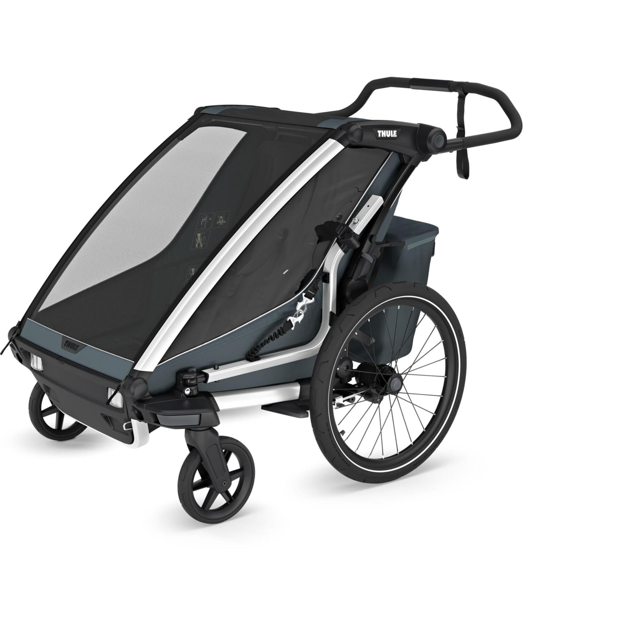 Chariot Cross 2 Double Child Carrier with Cycling & Strolling Kit
