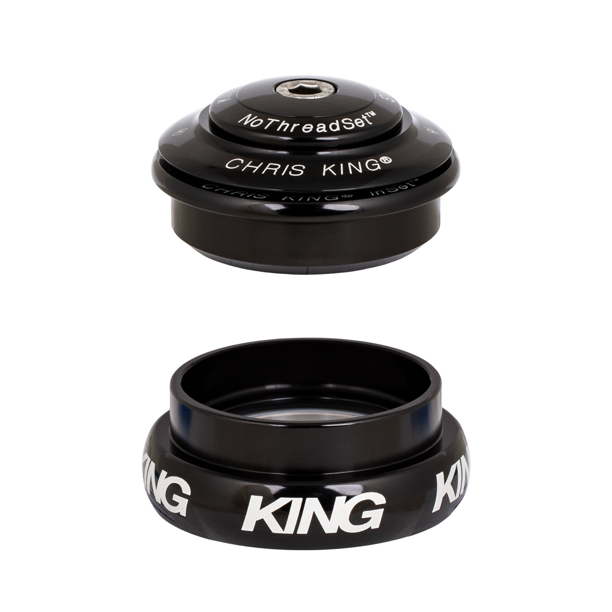 Chris King Inset 8 ZS44/EC44 Headset Black / 1-1/8 Inch - 1-1/4 Inch