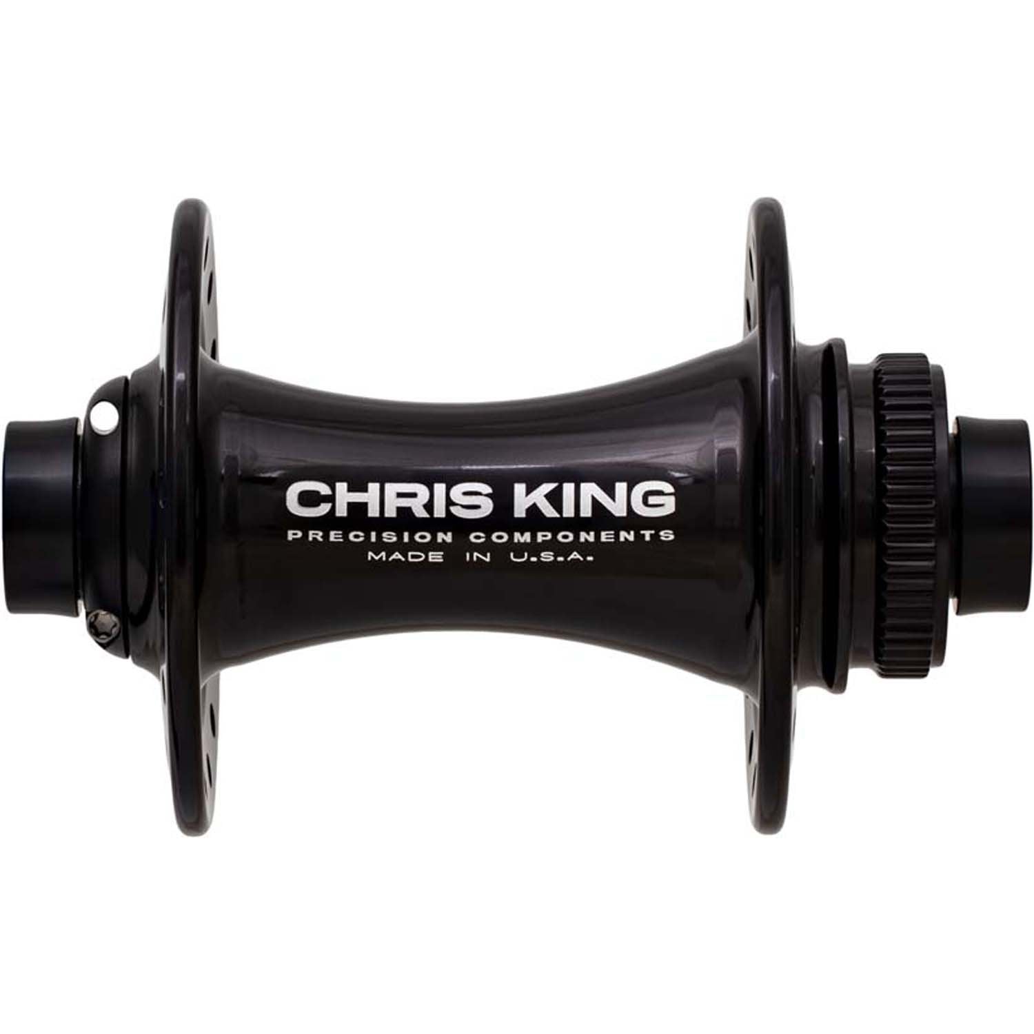 Chris King MTB Boost Centerlock Front Hub - 110x15mm Black / 24H - Steel Bearings