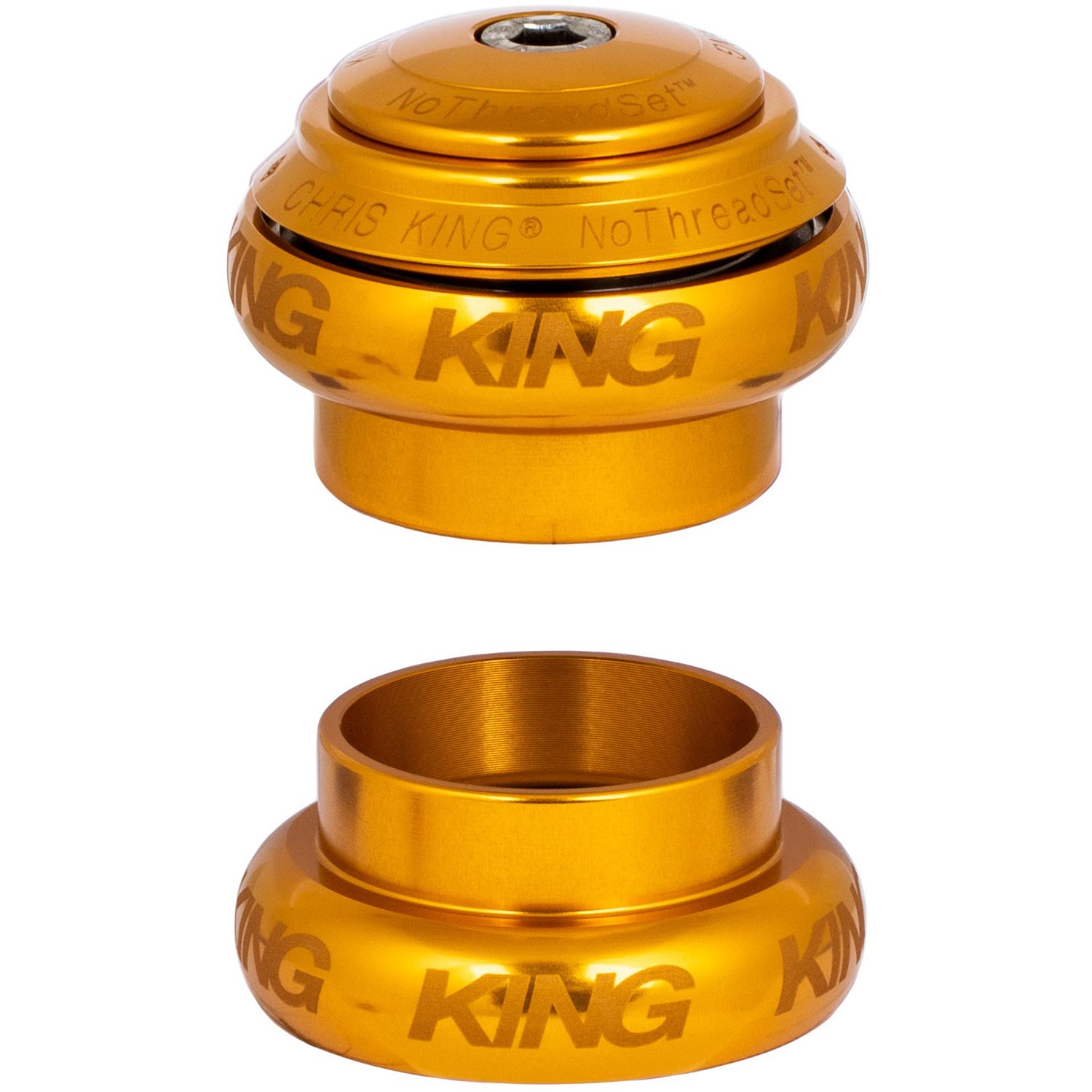 Chris King NoThreadSet Headset Gold (Sotto Voce) / 1 Inch