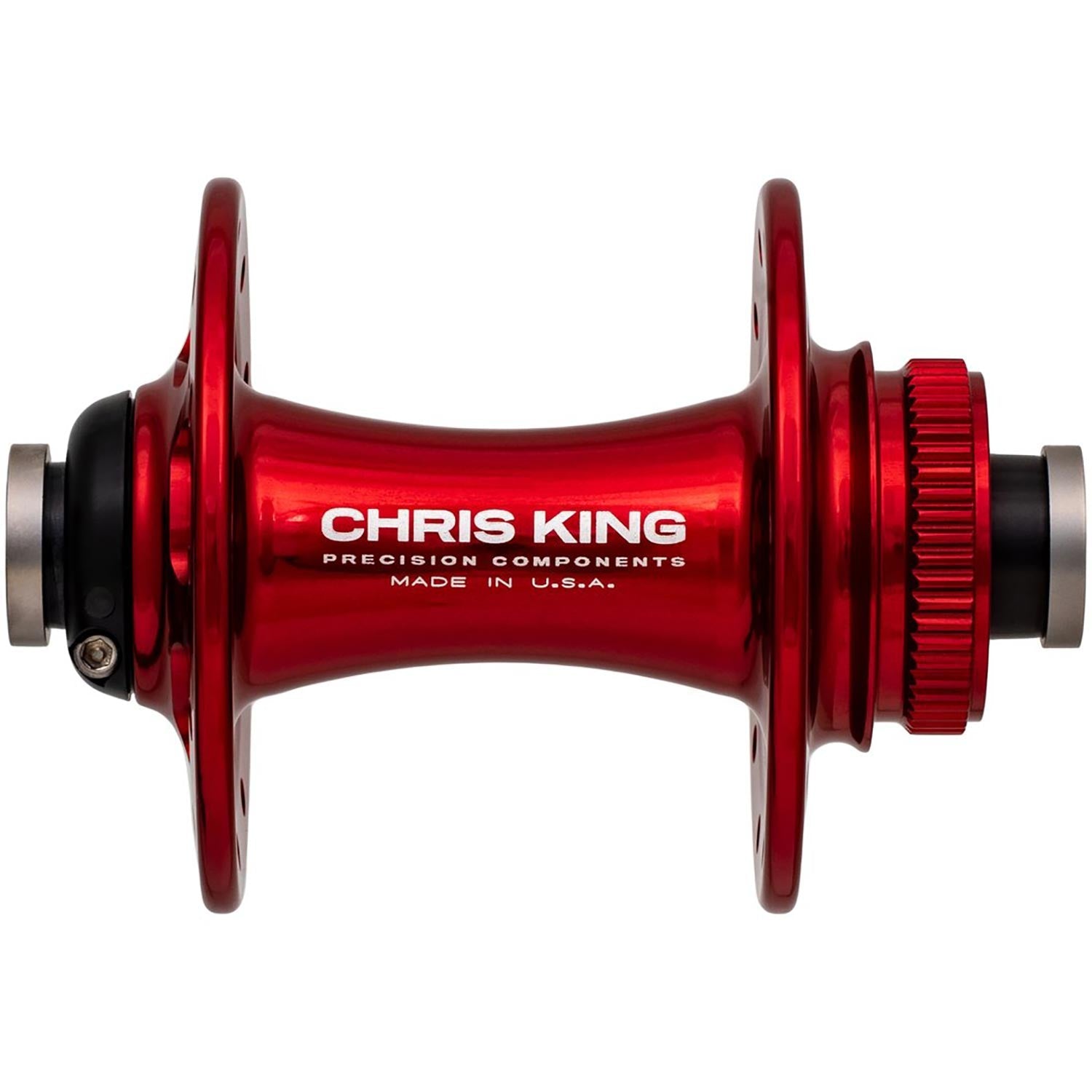 Chris King Road R45D Front Hub - 100x12mm Red / 24H - Steel Bearings