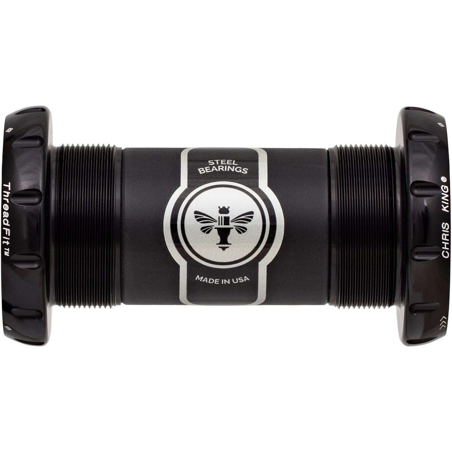 Chris King ThreadFit 30 Bottom Bracket Black / 68-73mm - Steel Bearings