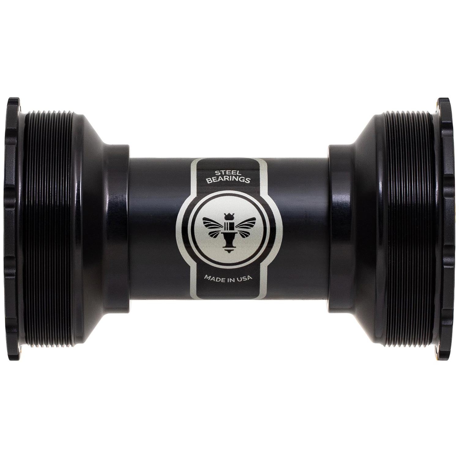 Chris King ThreadFit T47 24i Bottom Bracket Black / 86-92mm - Steel Bearings