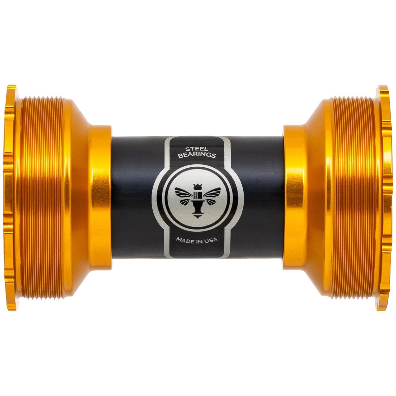 Chris King ThreadFit T47 24i Bottom Bracket Gold / 86-92mm - Steel Bearings