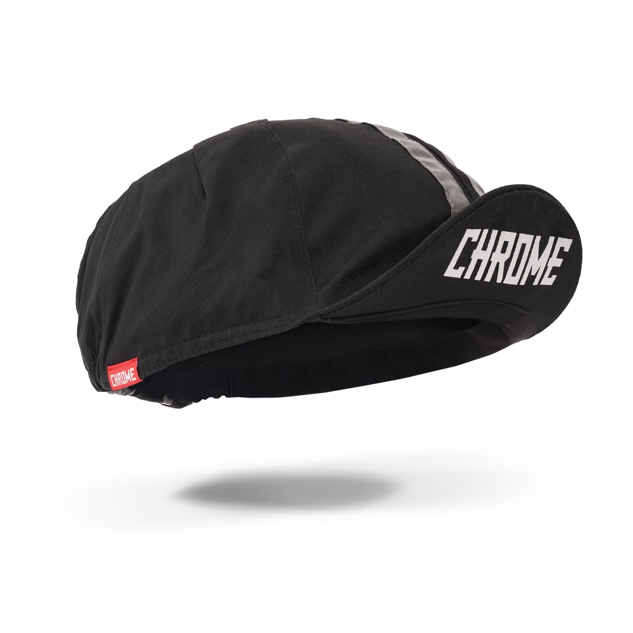 Chrome Cycling Cap Black