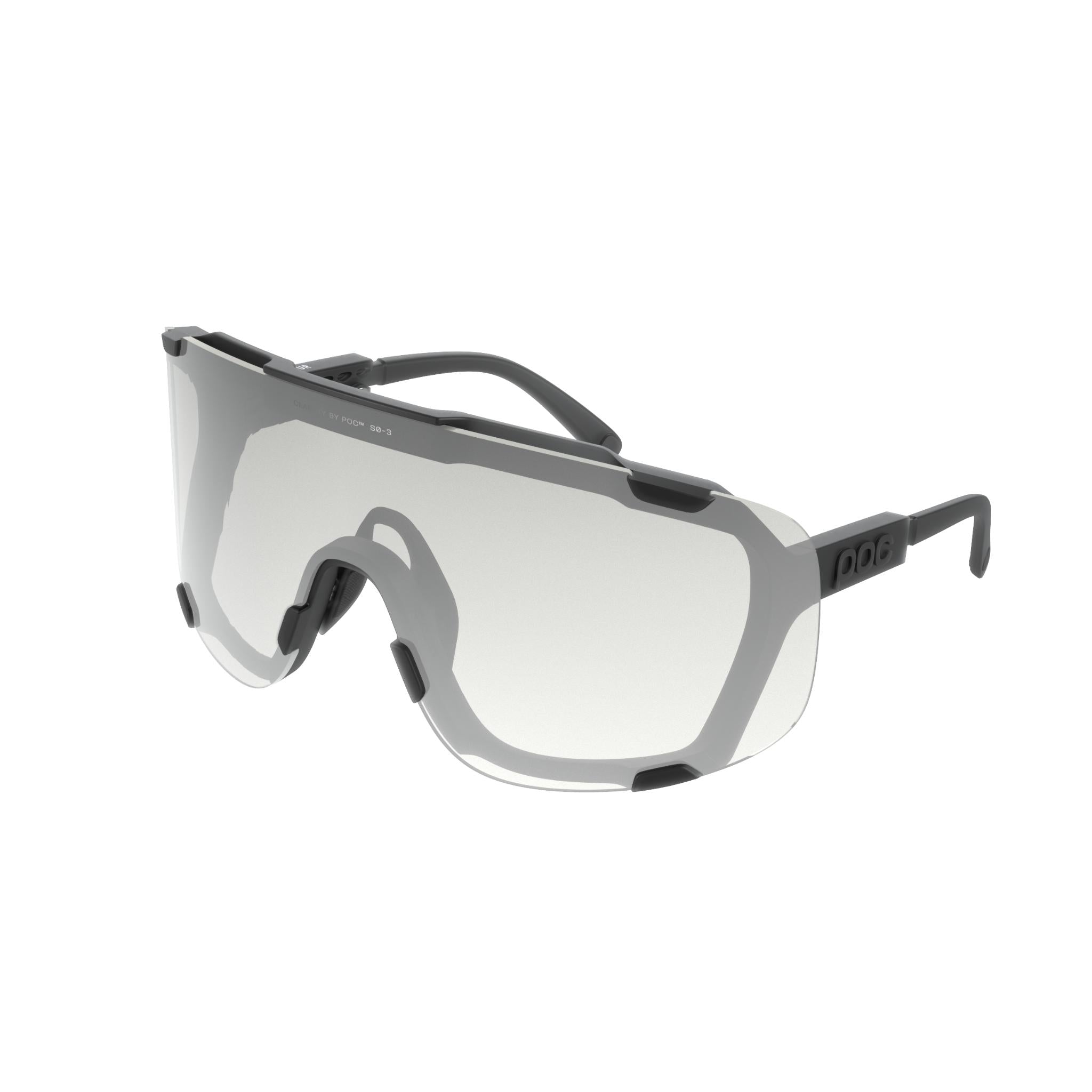 Devour Photochromic Glasses Translucent Black/Clarity Photochromic/Changeable Grey / One Size