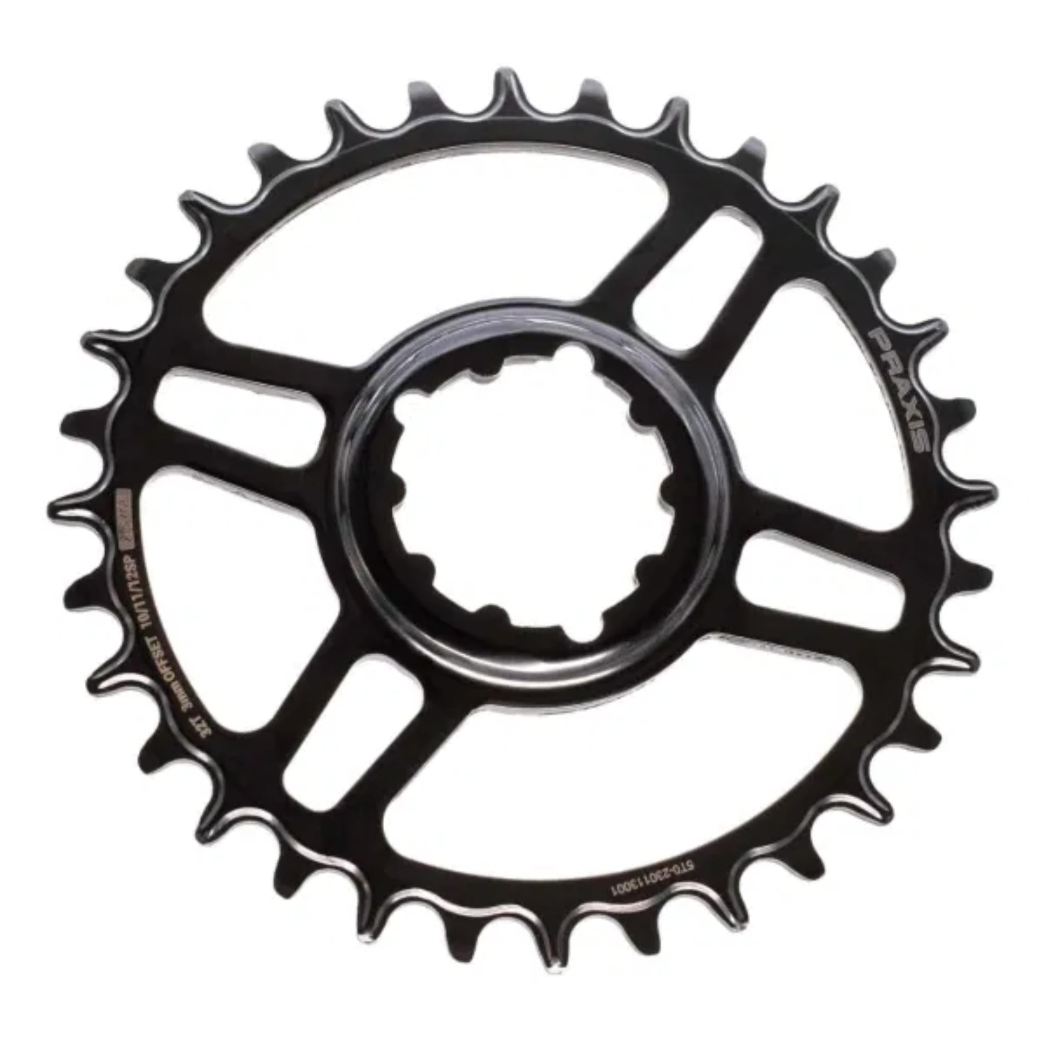 Direct Mount Narrow Wide Steel MTB Chainring Black / 30t / 0mm Offset