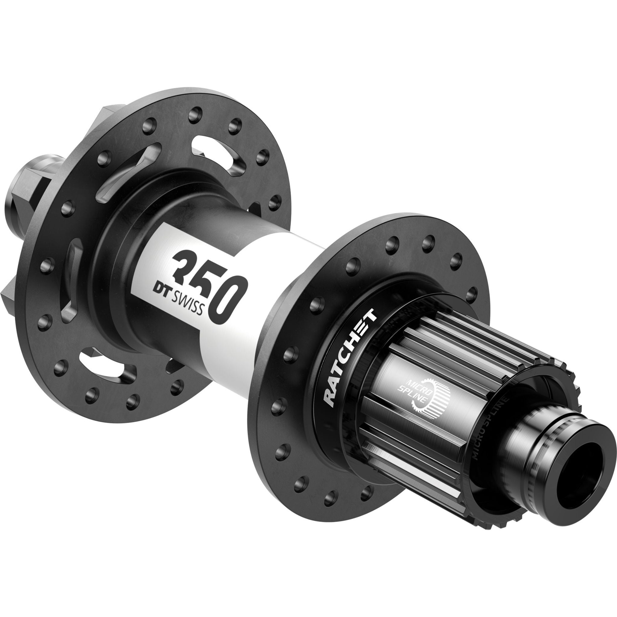 DT Swiss 350 Classic Rear Disc Hub 6-Bolt Black / 148 x 12mm 28H / Shimano Microspline