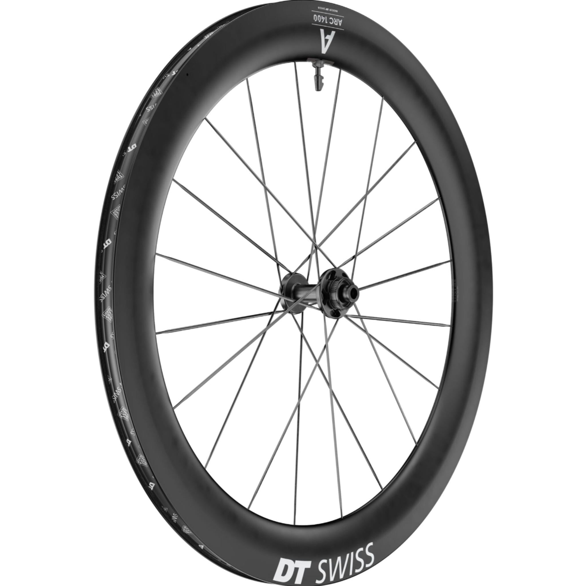 DT Swiss ARC 1400 DICUT DB 65mm Front Wheel Black / 100 x 12mm