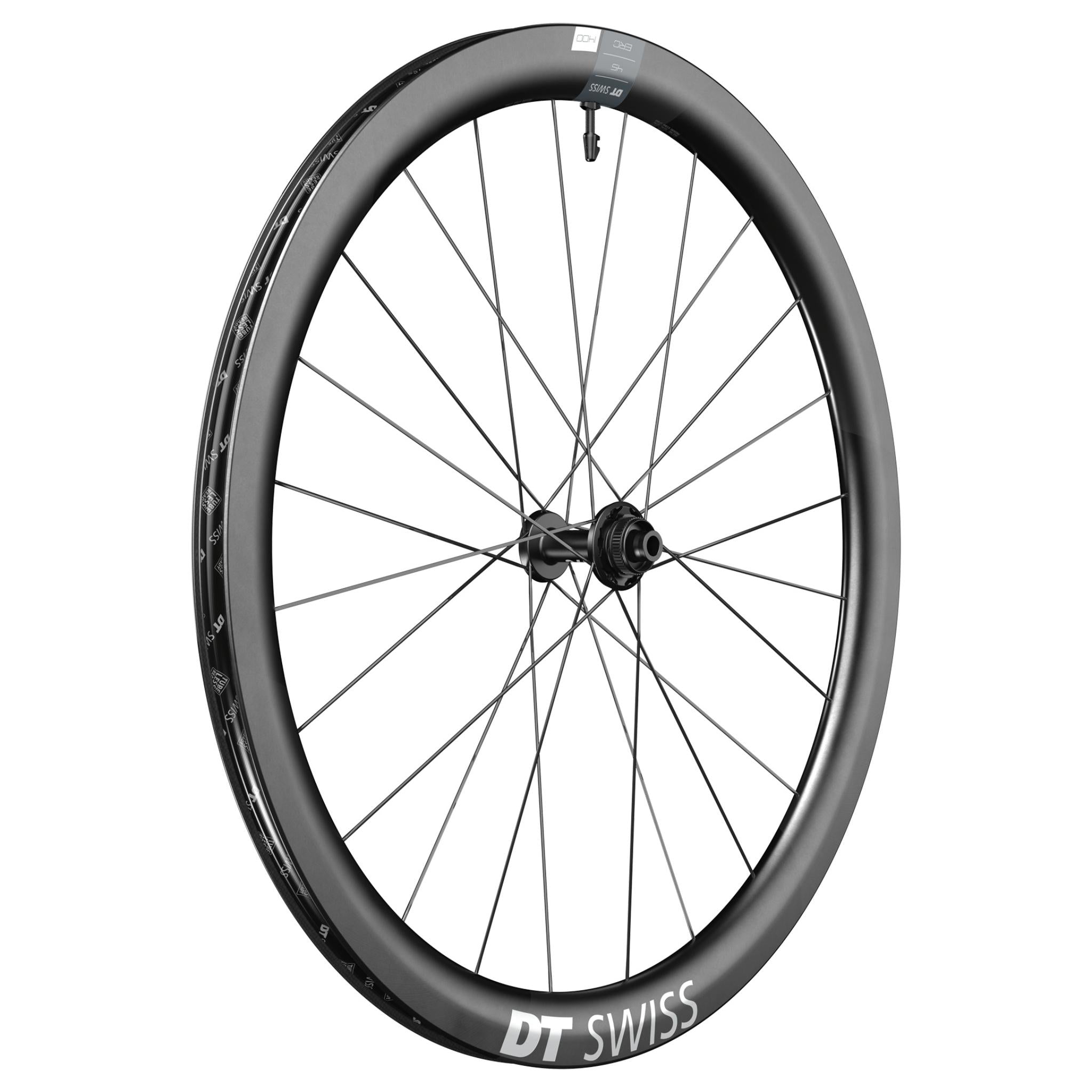 DT Swiss ERC 1400 DICUT Clincher Disc Brake Wheel Black / Front 45mm Carbon Clincher