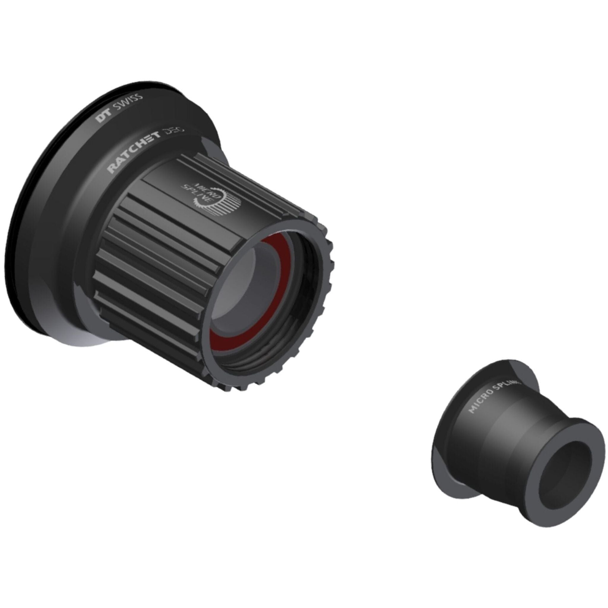 DT Swiss Ratchet DEG Freehub Conversion Kit Black Alloy / Shimano Micro Spline MTB / 12mm