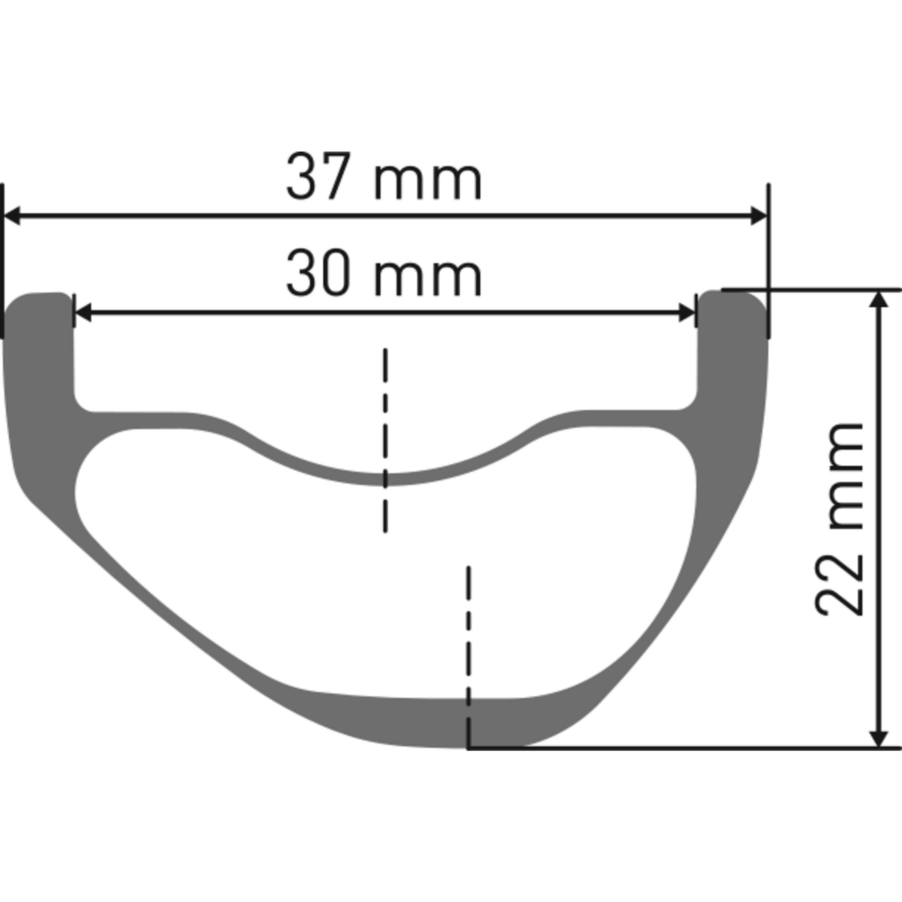 DT Swiss XMC 320 Carbon Rim Black / 29 x 28H