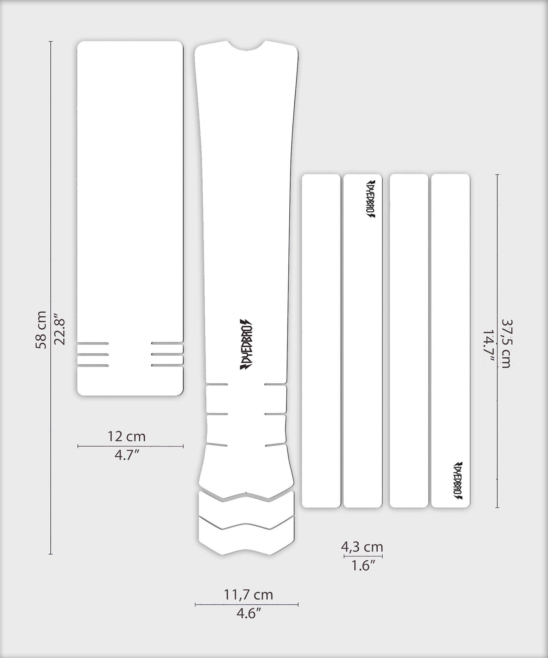 DyedBro E-Bike Protection Kit Clear Gloss Black
